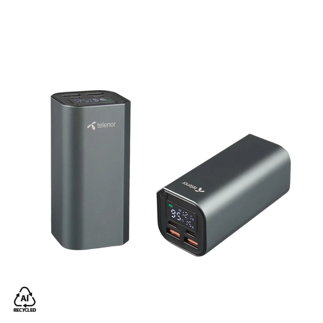 Hovedproduktbilde for 25-47-dra-4327 Petersburg 20.000 mAh Resirkulert Aluminium Powerbank