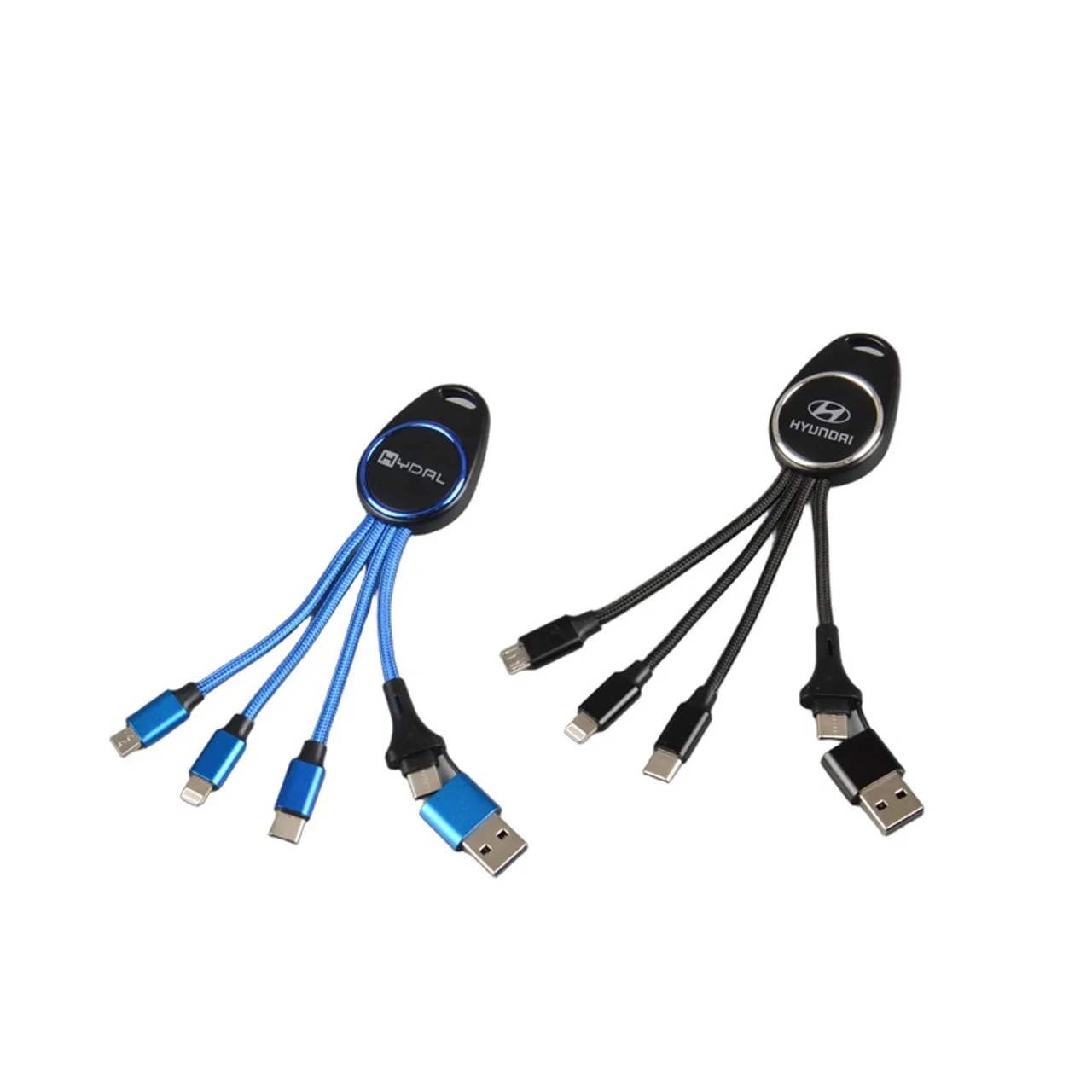 Hovedproduktbilde for 25-47-dra-4360 Edinburgh 6-i-1 Ladekabel med Opplyst Logo