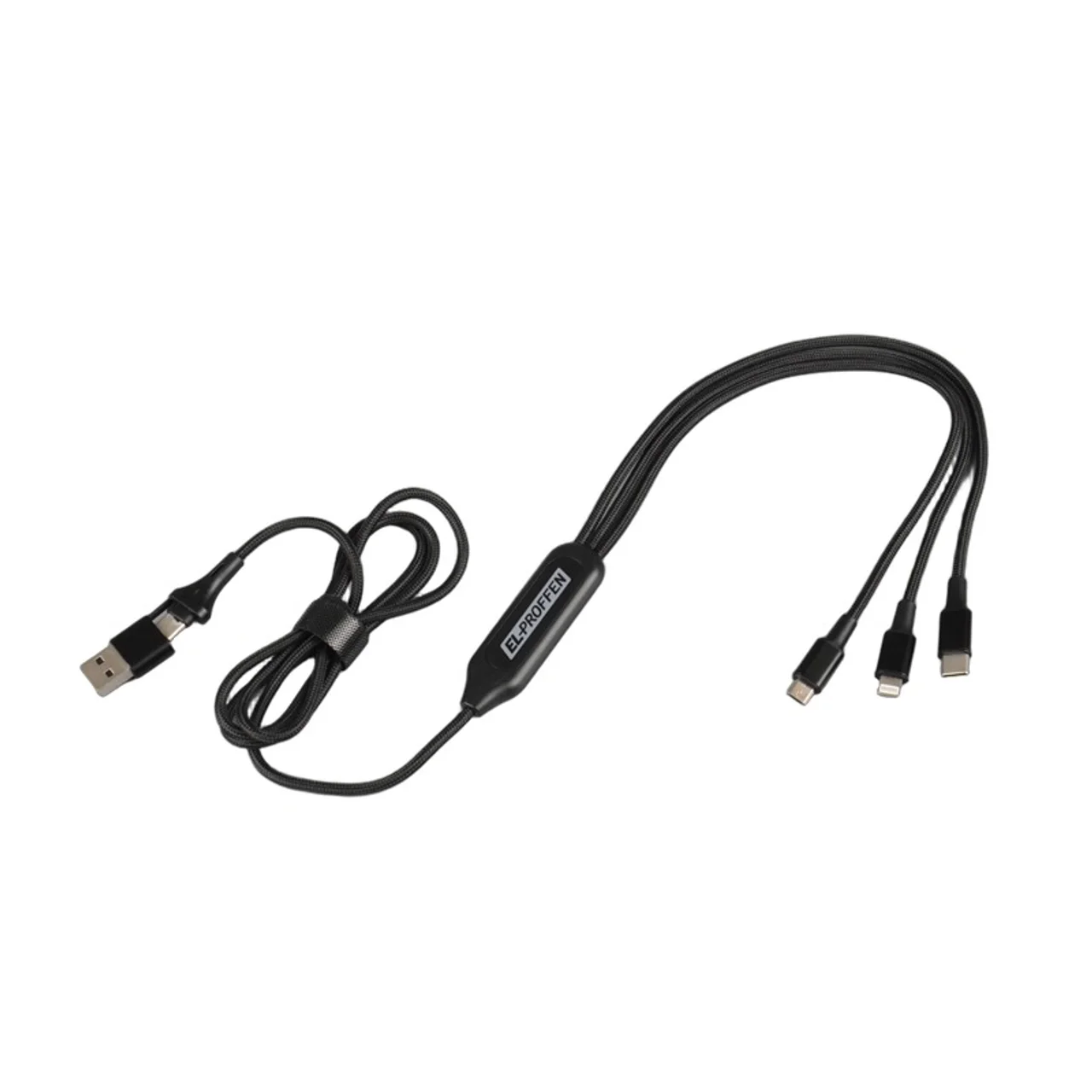 Hovedproduktbilde for 25-47-dra-4362 London 6-i-1 Ladekabel med Opplyst Logo