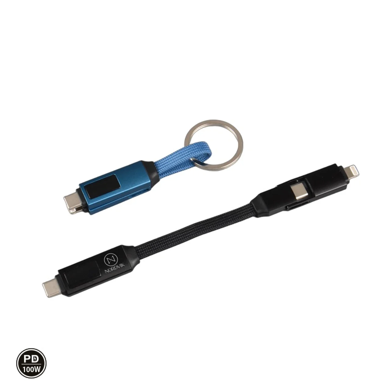 Hovedproduktbilde for 25-47-dra-4367 Ciudad 2-i-1 Magnetisk Ladekabel med Digitalt Display