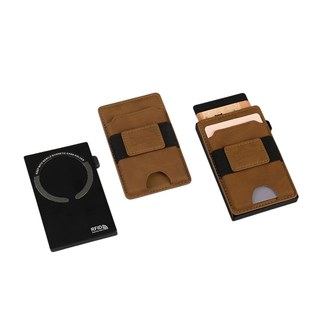 Hovedproduktbilde for 25-47-dra-4373 Parga Resirkulert Aluminium og PU MagSafe RFID Kortholder