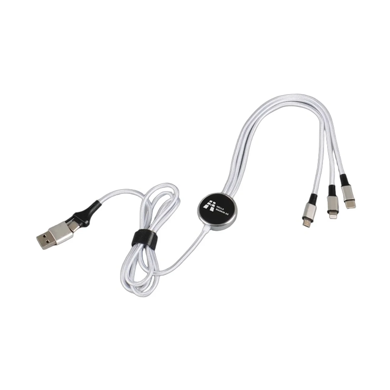 Hovedproduktbilde for 25-47-dra-4412 Foort Flettet 6-i-1  Ladekabel