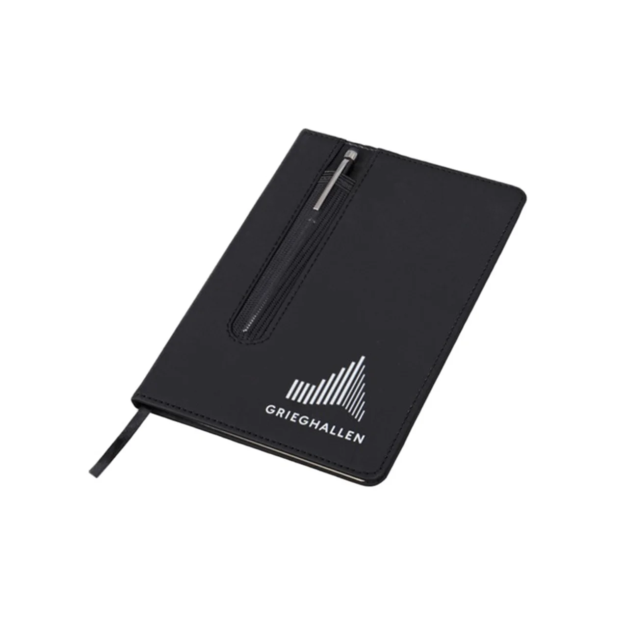 Hovedproduktbilde for 25-47-drb-3438 Trail A5 PU-lær Notatbok med Penn