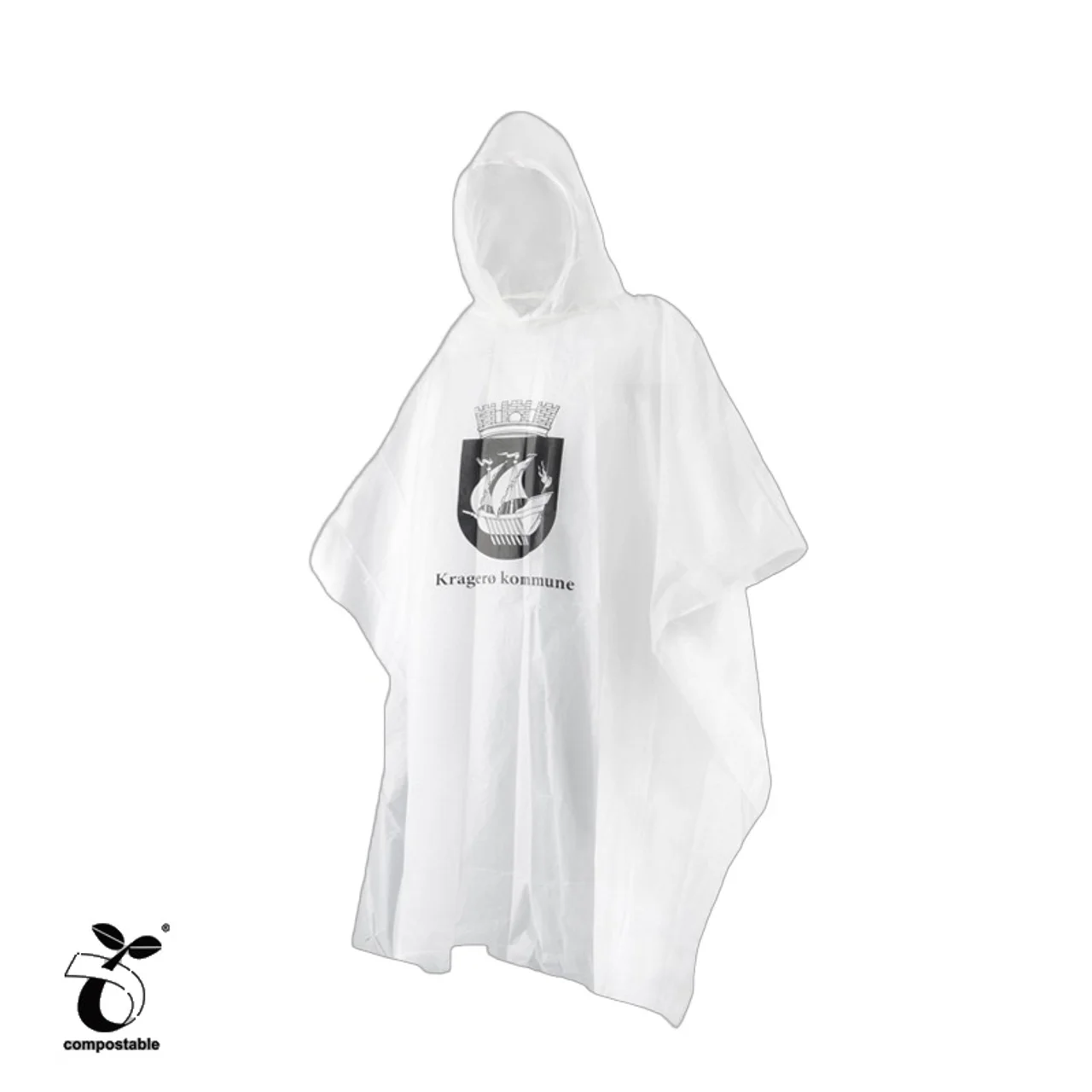 Hovedproduktbilde for 25-47-drb-4450 PLA Nedbrytbar Regnponcho