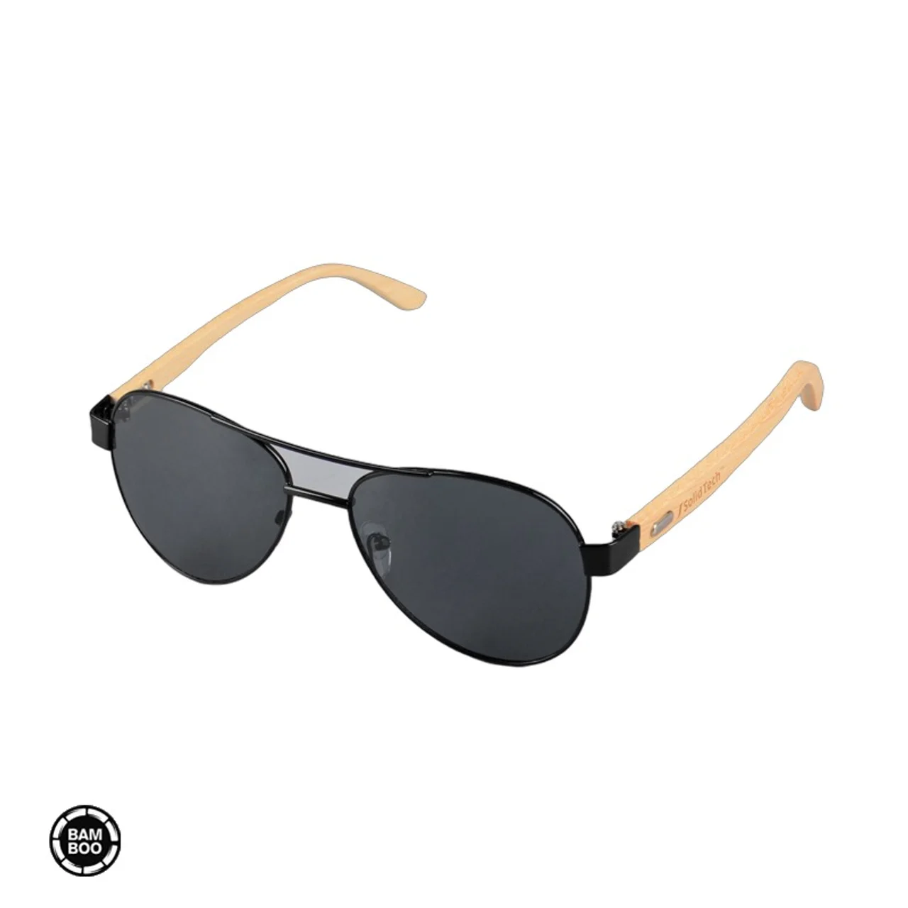 Hovedproduktbilde for 25-47-drb-4674 Rayla Bambus Pilot Solbriller