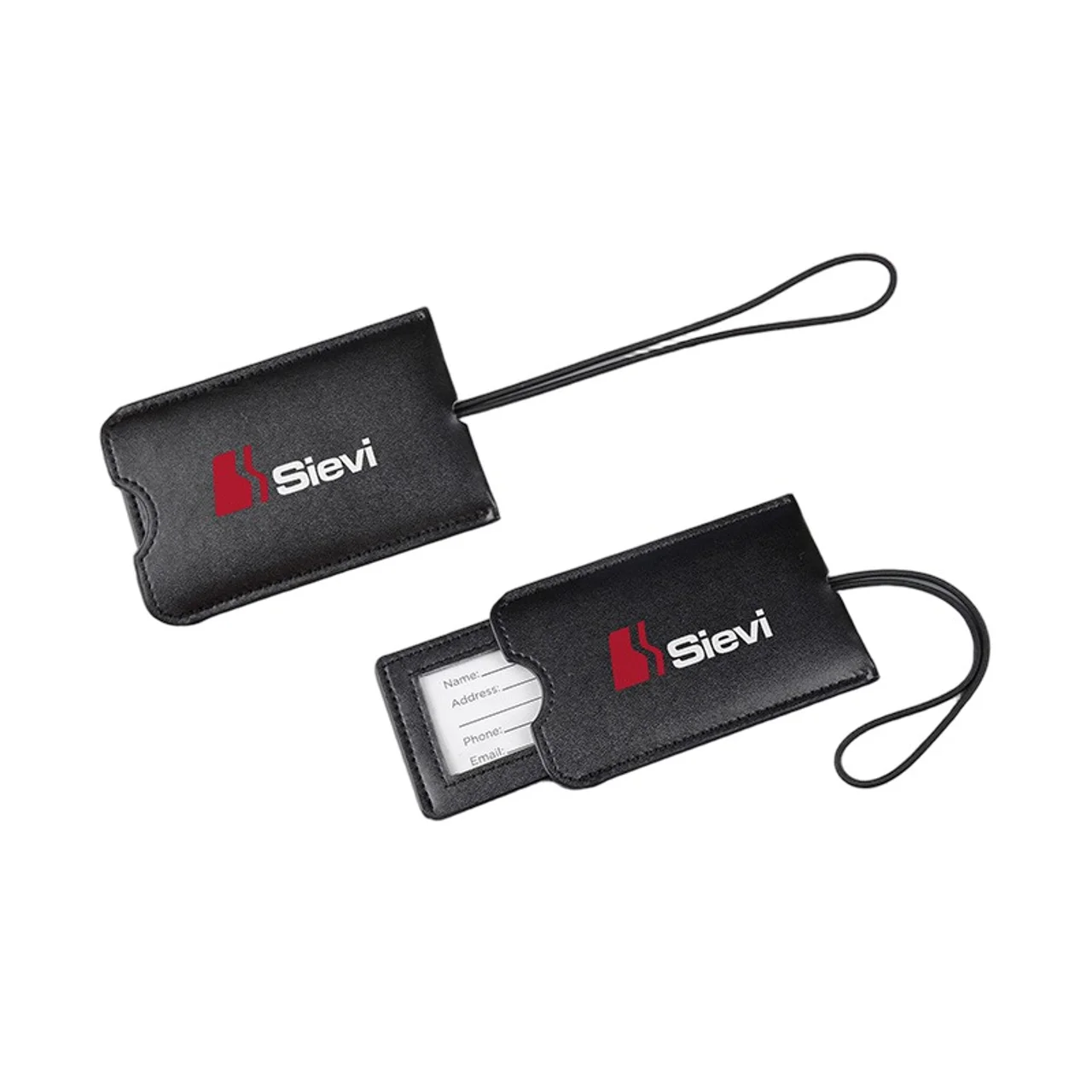 Hovedproduktbilde for 25-47-drb-4989 PU Bagasjelapp m/Elastisk Snor