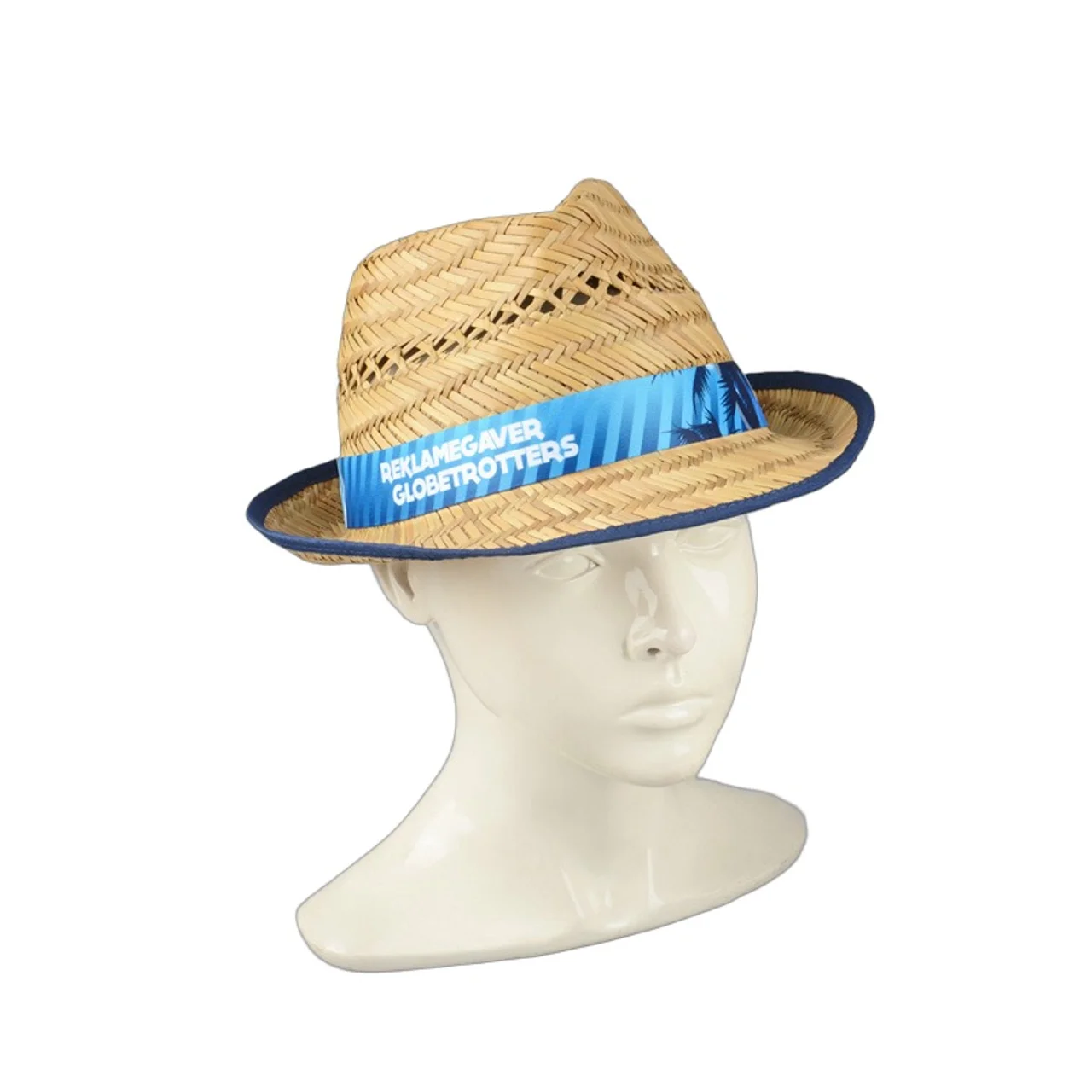 Hovedproduktbilde for 25-47-drb-5451 Håndlaget Strå Fedora Hatt