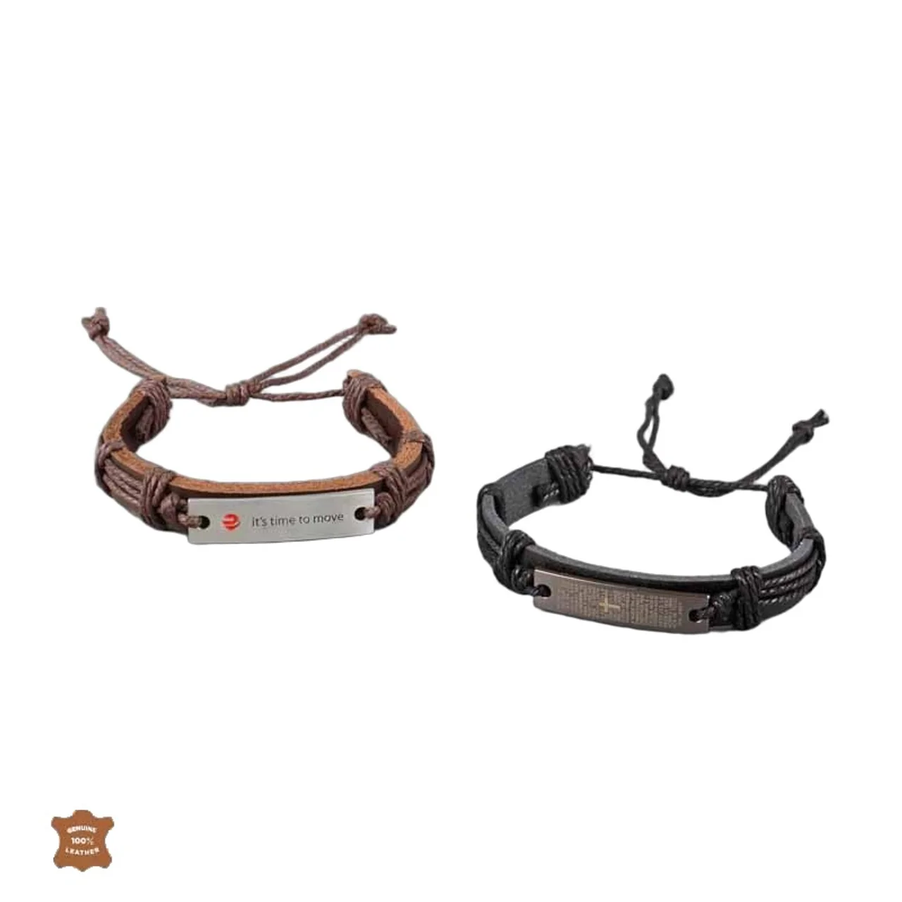 Hovedproduktbilde for 25-47-drb-5696 Brutus Lær Armbånd med Plate