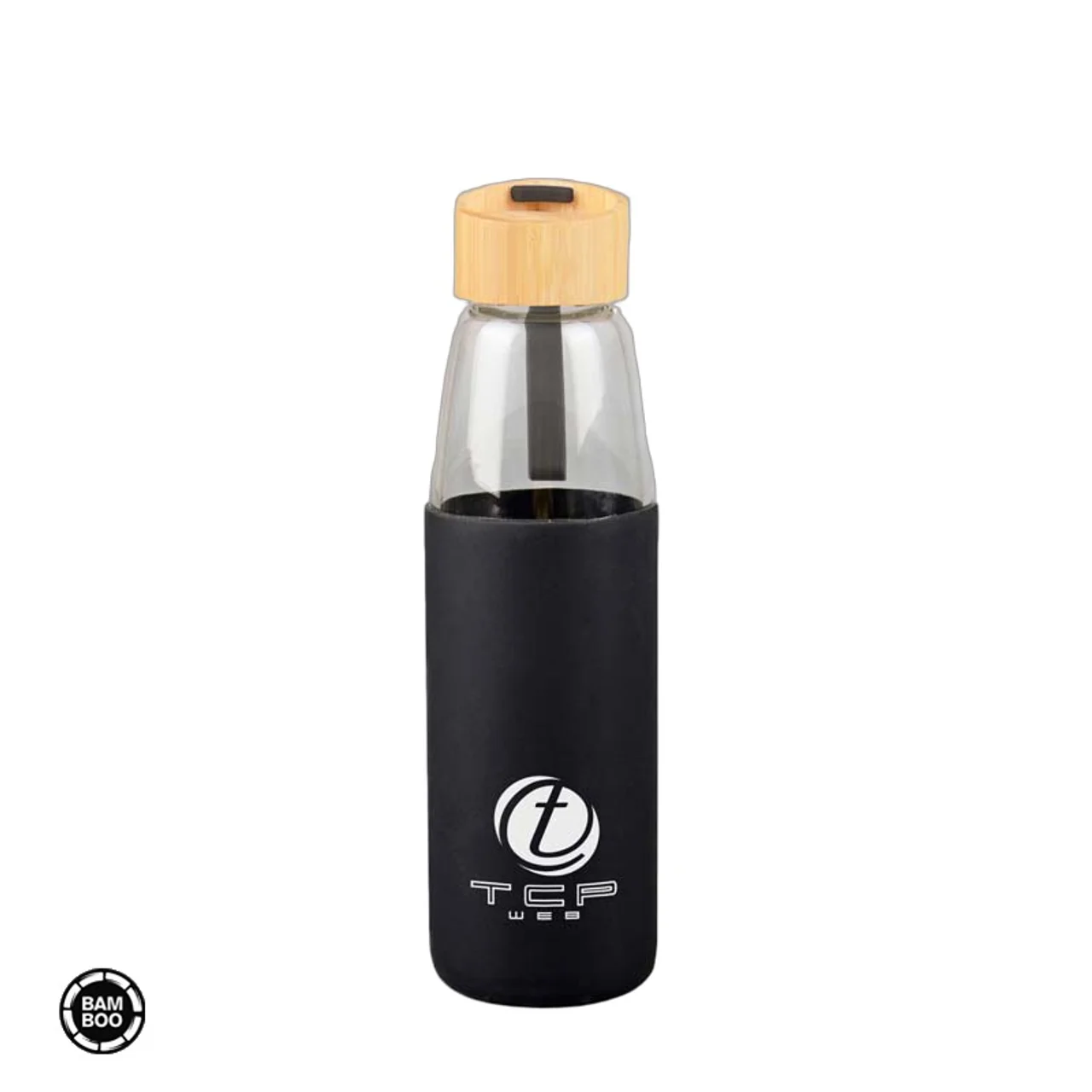 Hovedproduktbilde for 25-47-drb-5709 Sibu 500 ml Silikon og Glass Drikkeflaske