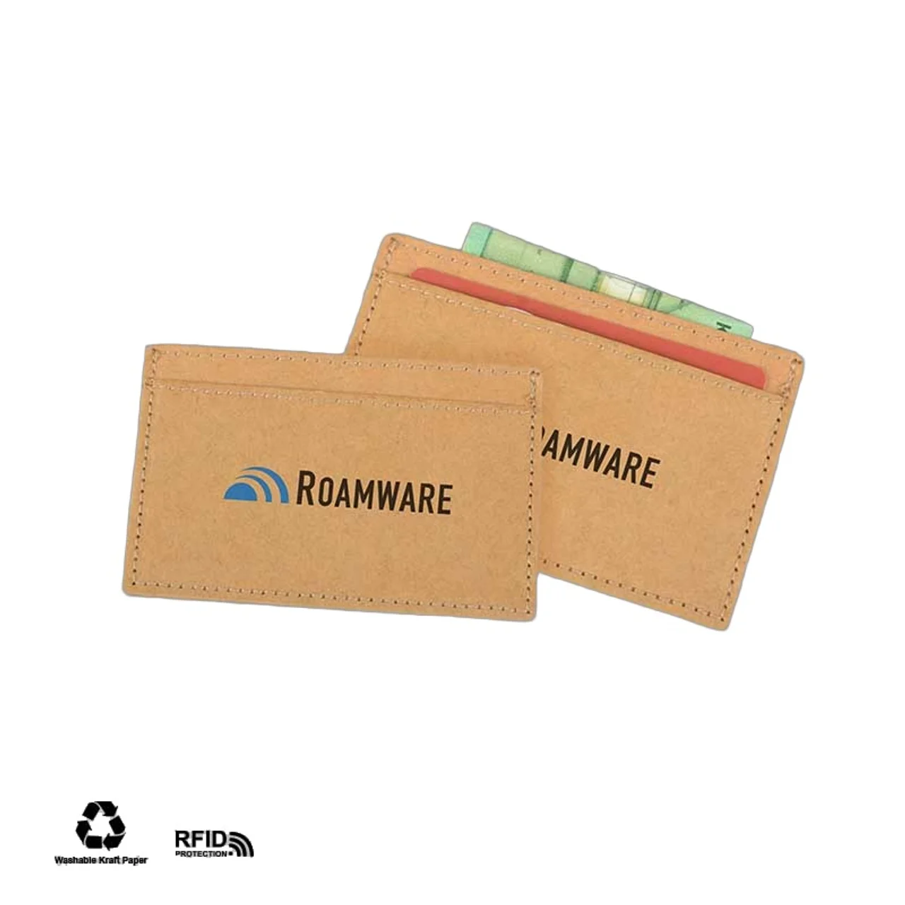 Hovedproduktbilde for 25-47-drb-5721 Arezzo RFID Kraftpapir  Kortholder