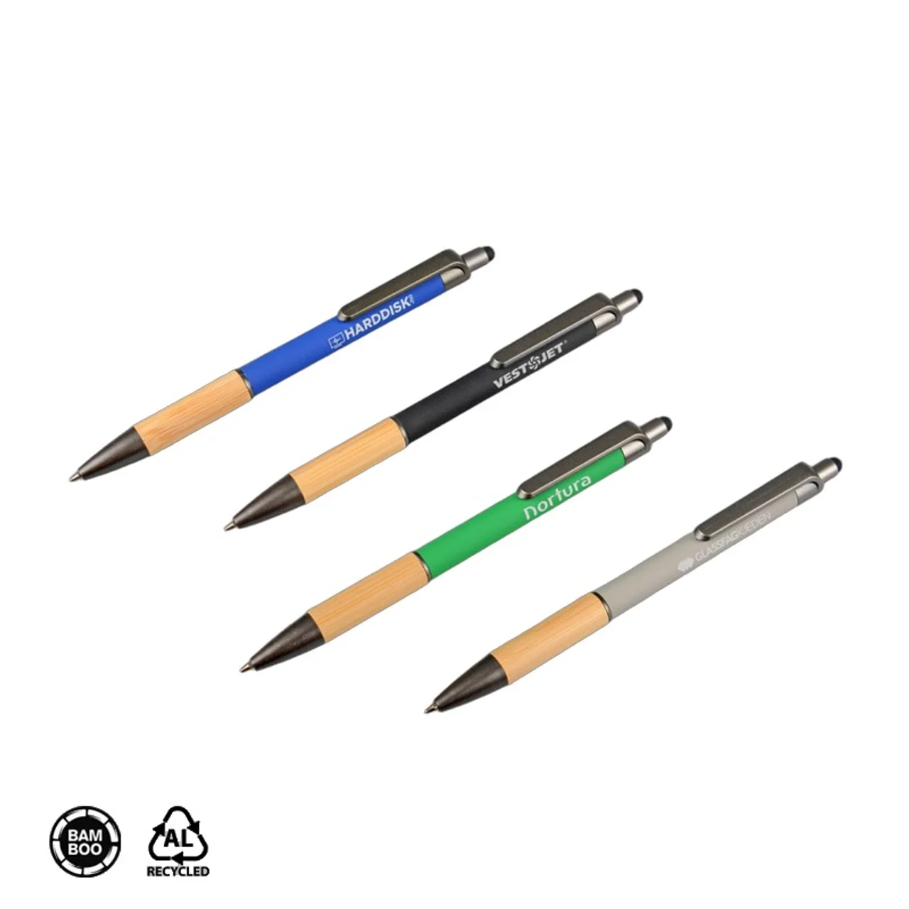 Hovedproduktbilde for 25-47-drb-6023 Zenet Resirkulert Aluminium og Bambus Touch/Stylus  Kulepenn