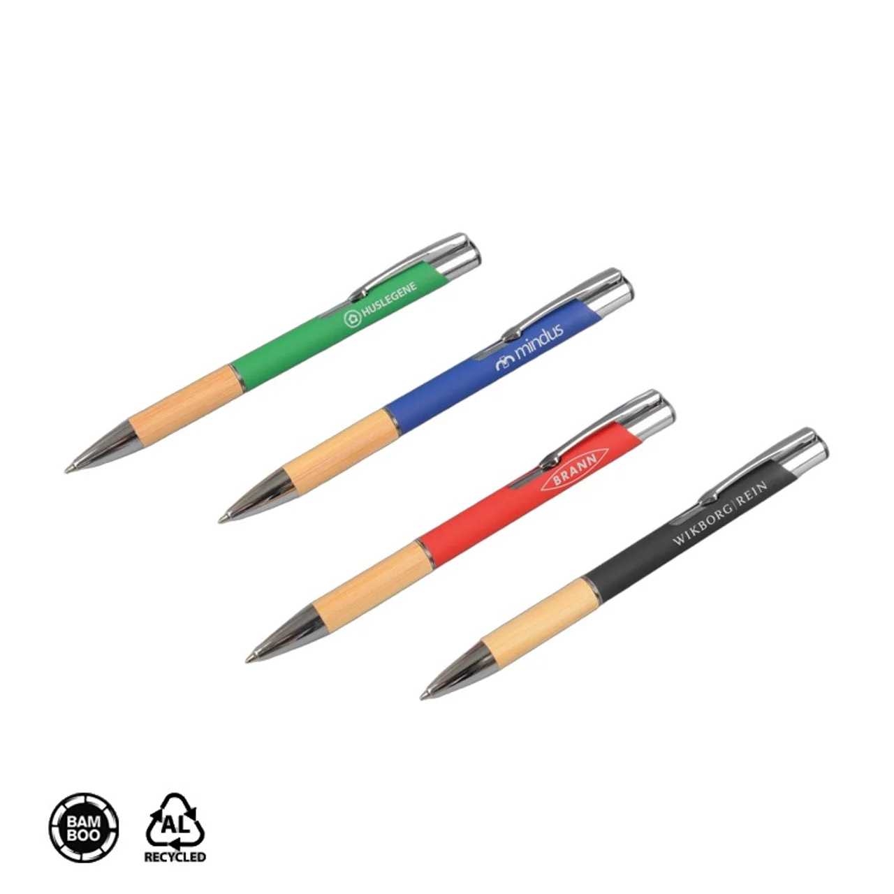 Hovedproduktbilde for 25-47-drb-6024 Khai Resirkulert Aluminium og Bambus  Kulepenn