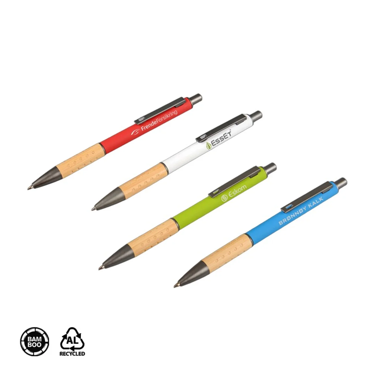 Hovedproduktbilde for 25-47-drb-6025 Ozzy Resirkulert Aluminium og Bambus  Kulepenn