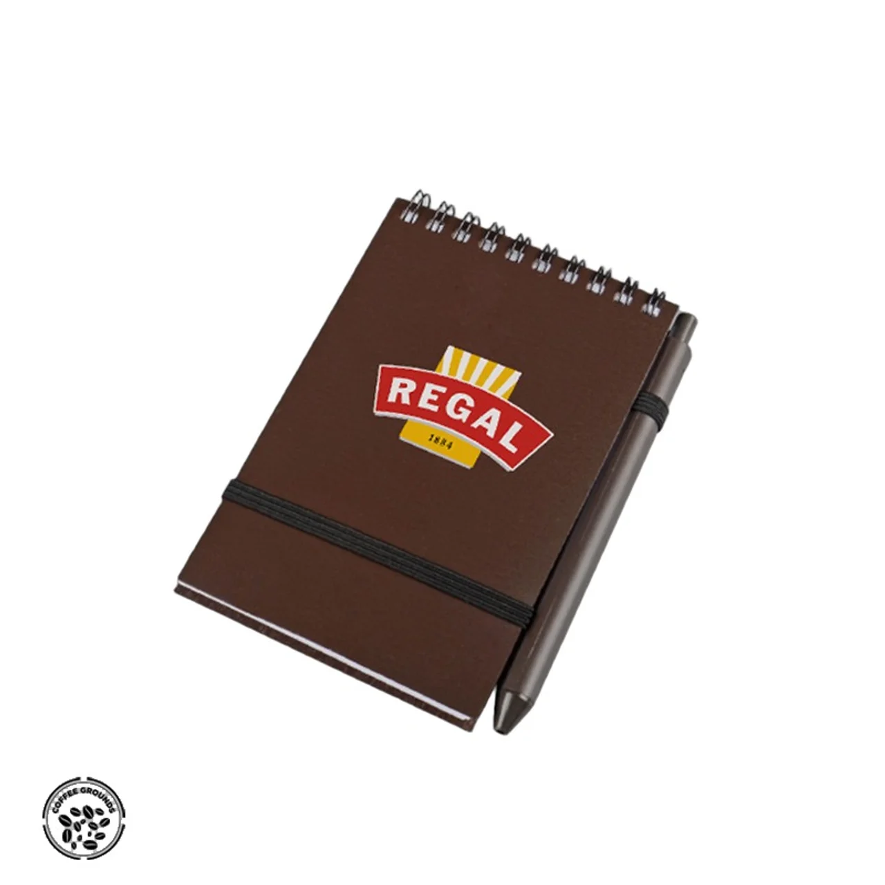 Hovedproduktbilde for 25-47-drb-6036 Jaron Resirkulert Kaffegrut Notatbok med Spiral