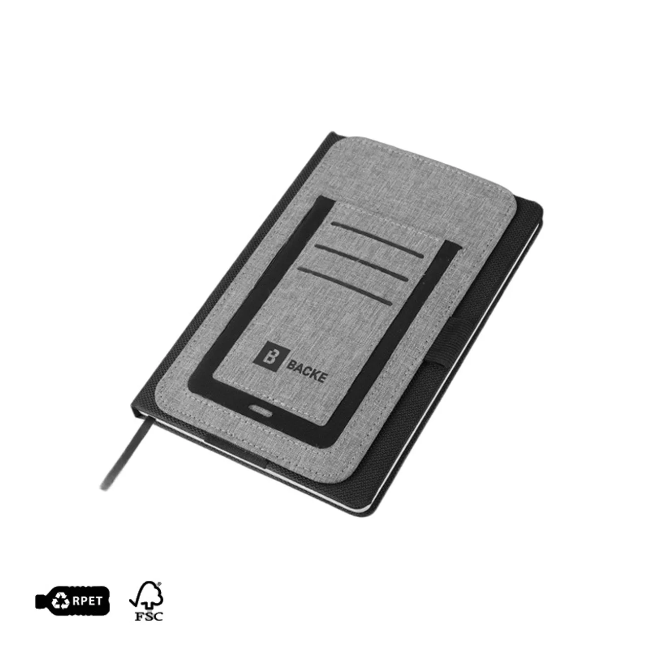 Hovedproduktbilde for 25-47-drb-6117 Keon A5 RPET Notatbok med Kortholder