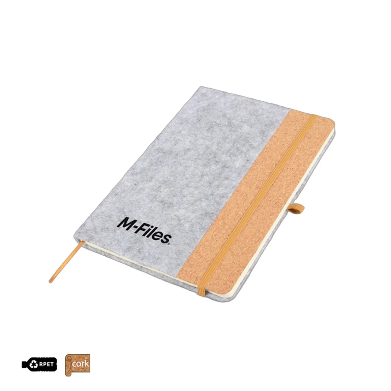 Hovedproduktbilde for 25-47-drb-6138 Ava A5 RPET Filt og Kork Notatbok