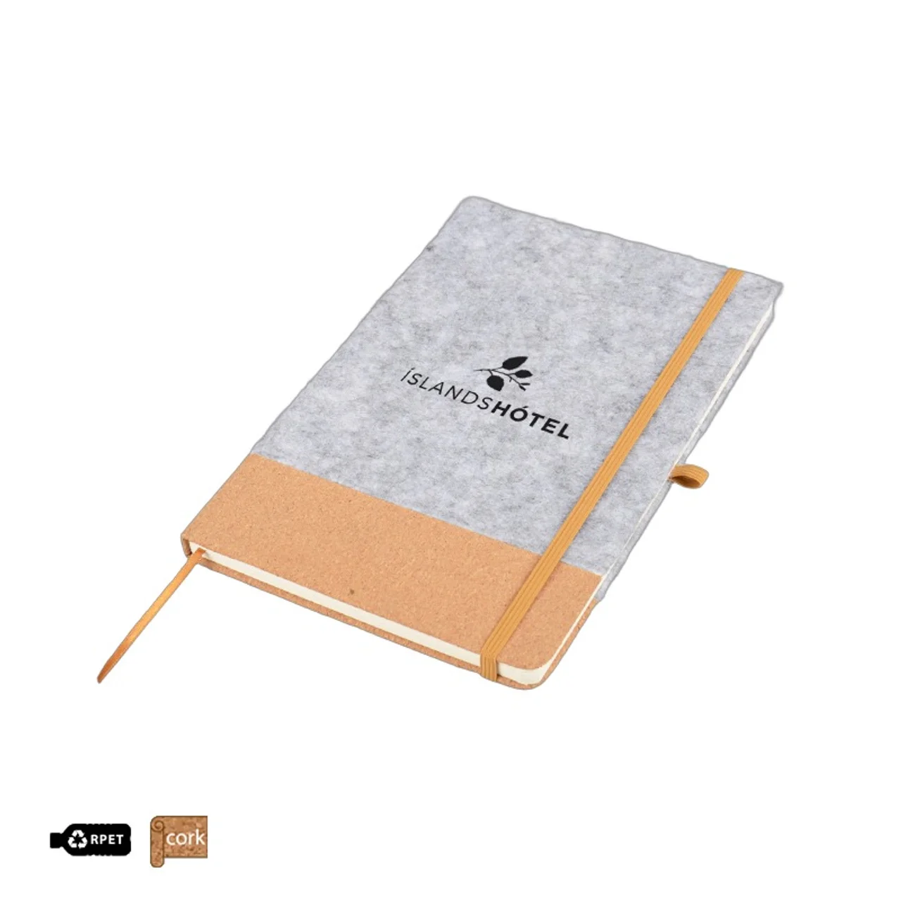 Hovedproduktbilde for 25-47-drb-6139 Luna A5 RPET Filt og Kork Notatbok