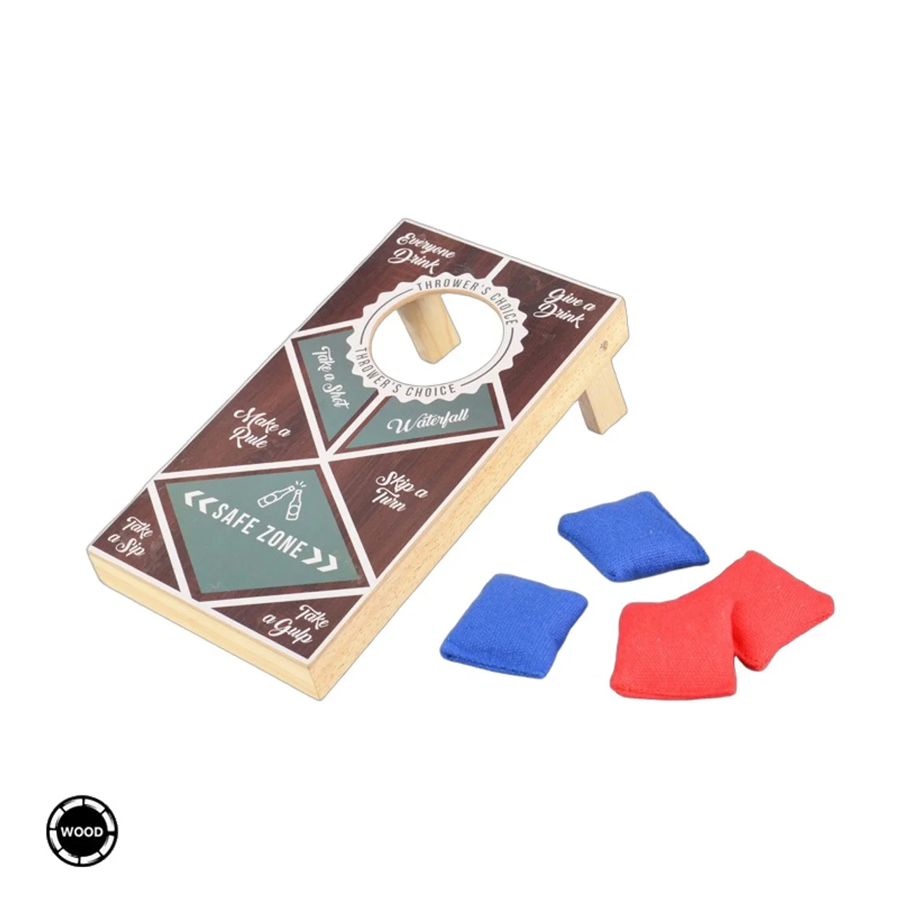 Hovedproduktbilde for 25-47-drb-6622 Mildefred Mini Cornhole Spillsett i Tre