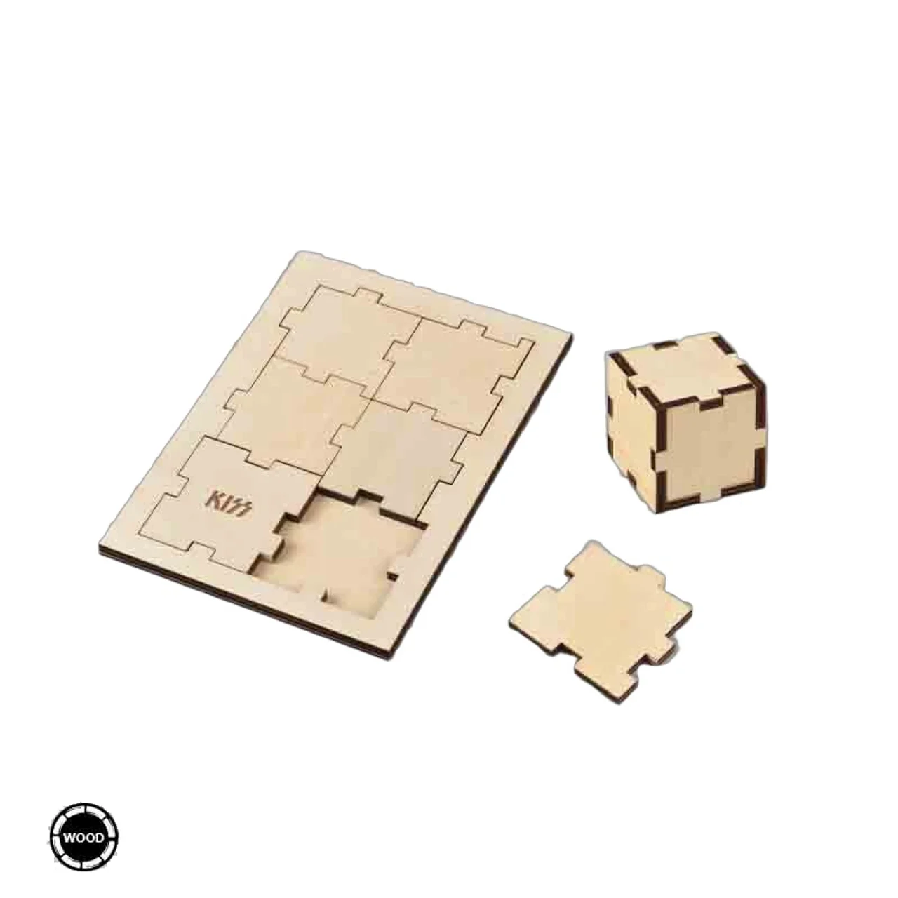 Hovedproduktbilde for 25-47-drb-6763 Skybø Rubiks Kube-Puslespill i Tre