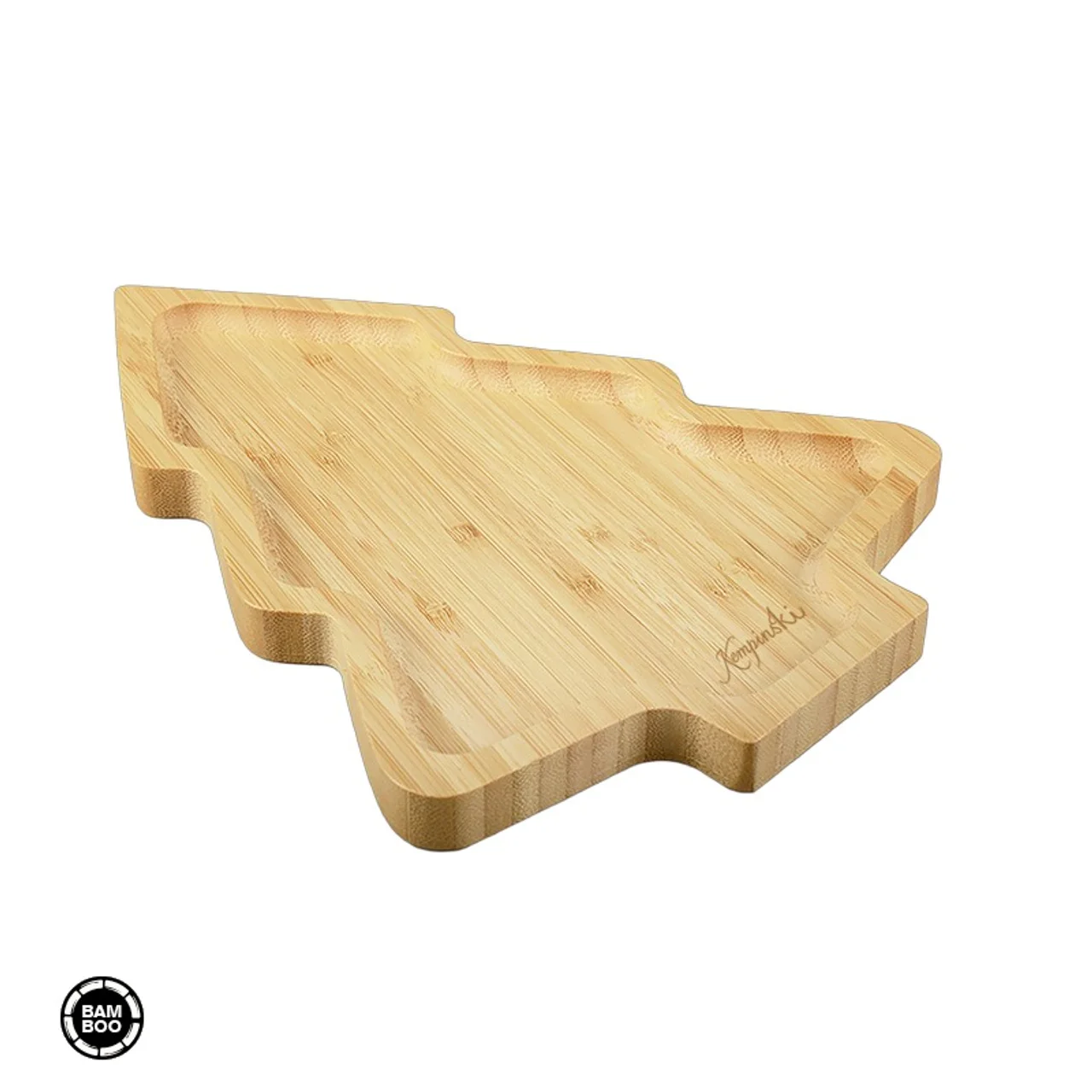 Hovedproduktbilde for 25-47-drc-6008 Christmas Tree Bambus Tallerken