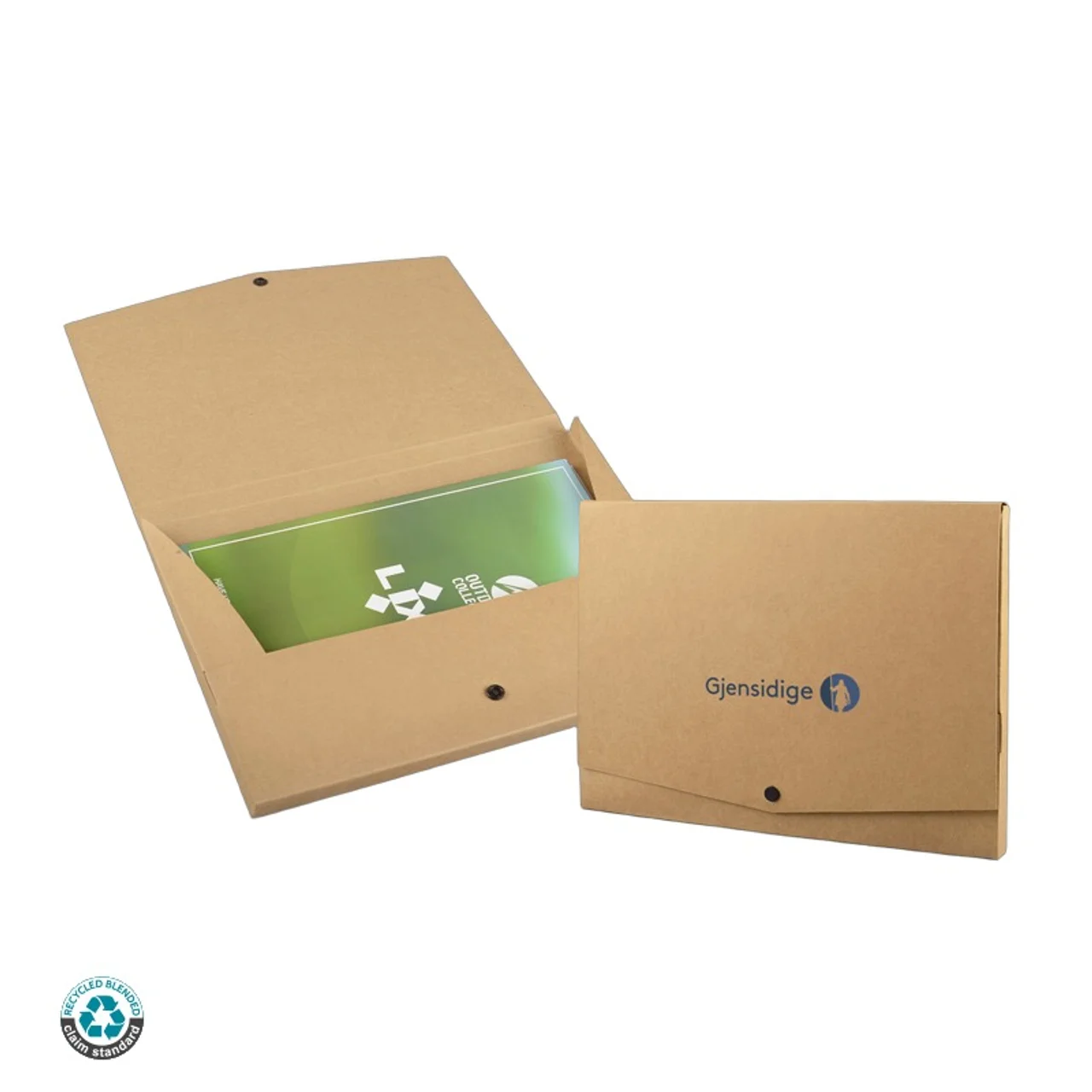 Hovedproduktbilde for 25-47-drc-6075 Zala Resirkulert Papir Dokumentmappe