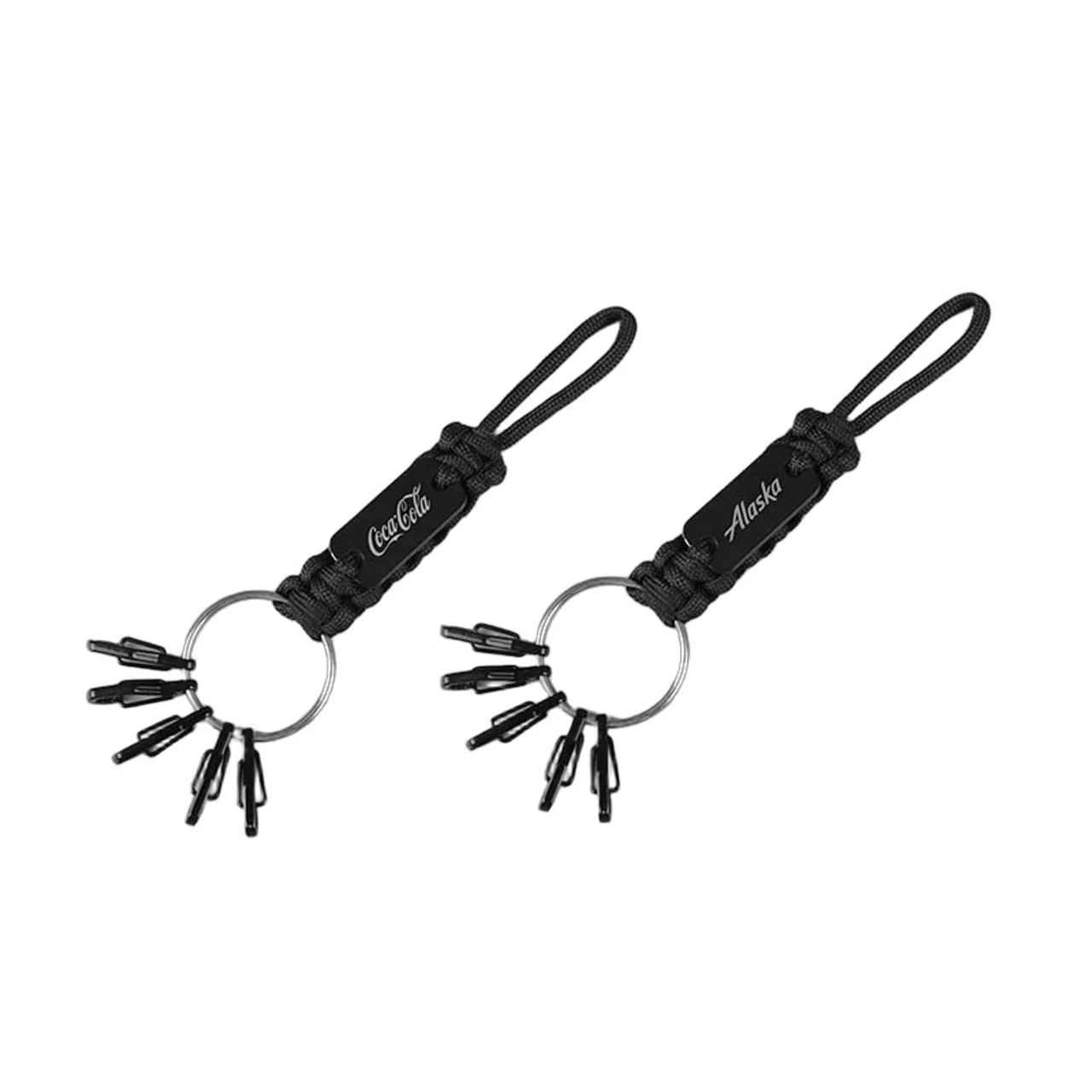Hovedproduktbilde for 25-47-drc-7046 Tropic Paracord Nøkkelring med Kroker