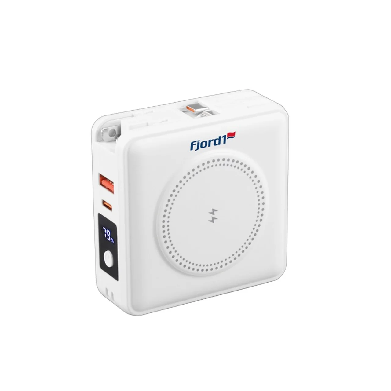 Hovedproduktbilde for 25-47-drc-7116 Ravo Reiseadapter med 15.000 mAh Powerbank