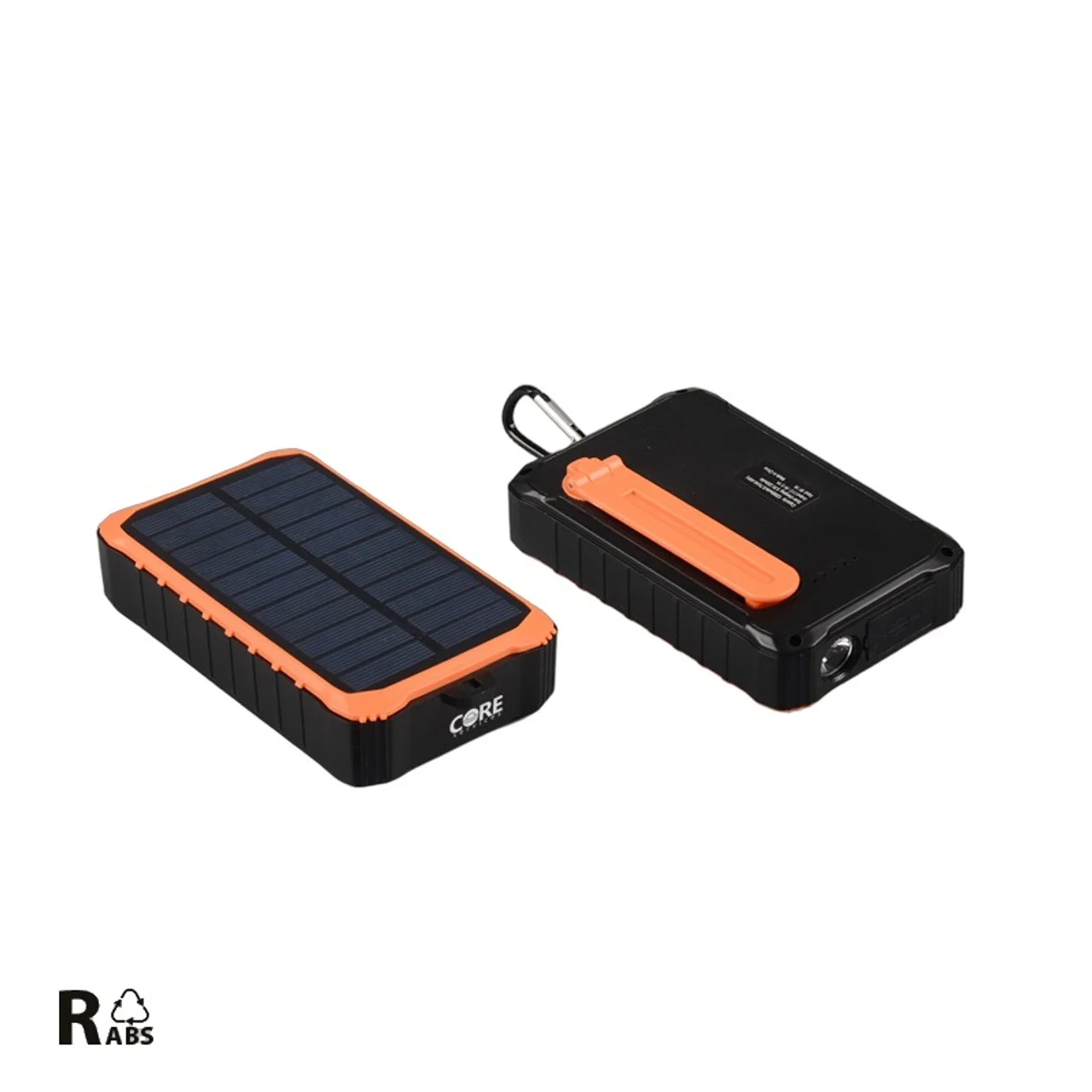 Hovedproduktbilde for 25-47-drc-7136 Addis Resirkulert Plast 12.000 mAh  Solcelledrevet Powerbank