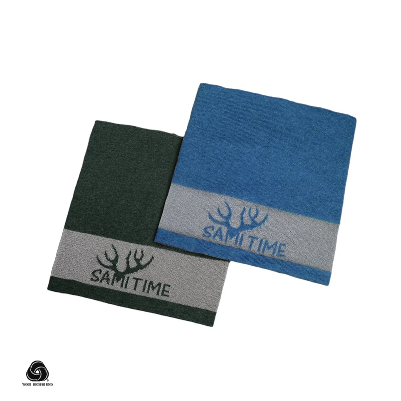 Hovedproduktbilde for 25-47-drc-8277 Holstebro Merinoull Refleksstrikket Bandana Multilue