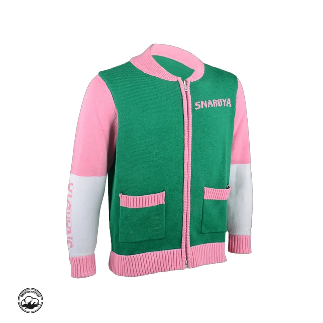 Hovedproduktbilde for 25-47-drc-8397 Albion Bomull Strikket Cardigan med Glidelås