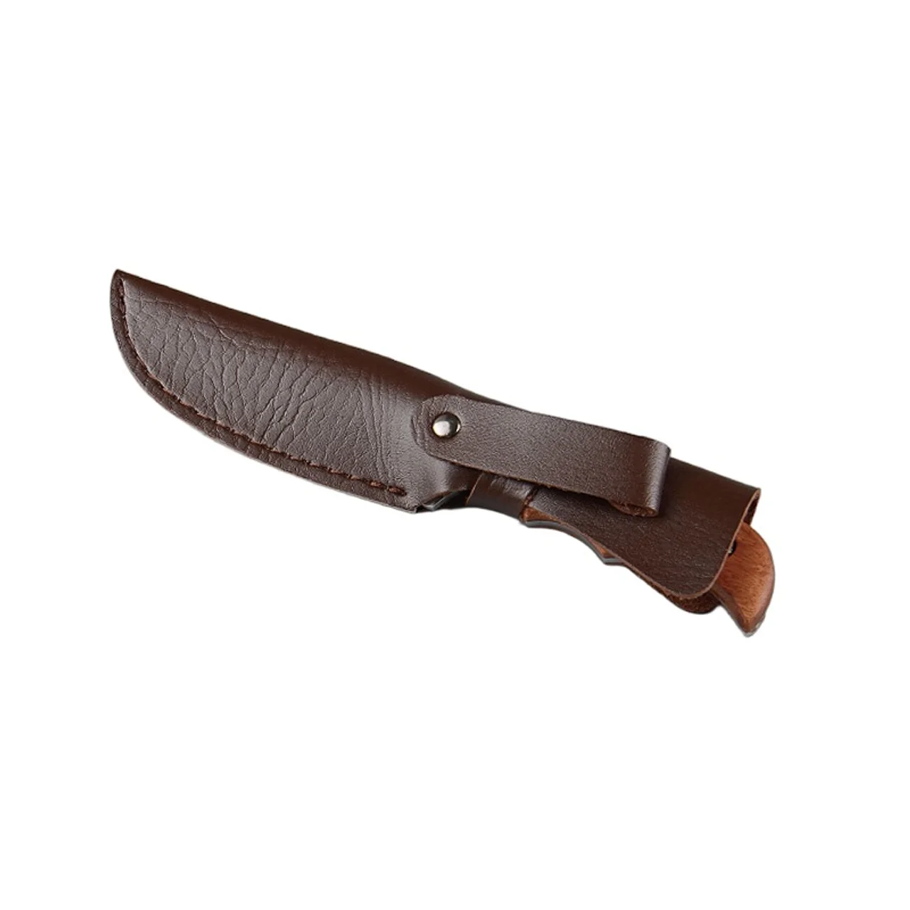 Hovedproduktbilde for 25-47-drc-9338 Runa Rustfritt Stål Kniv med Lærhylster