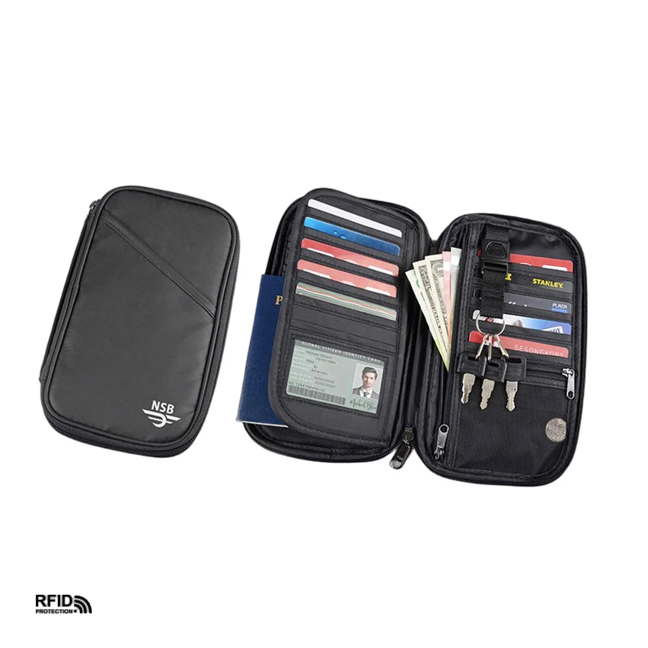 Hovedproduktbilde for 25-47-drc-9556 Høgeborg Nylon RFID Passholder