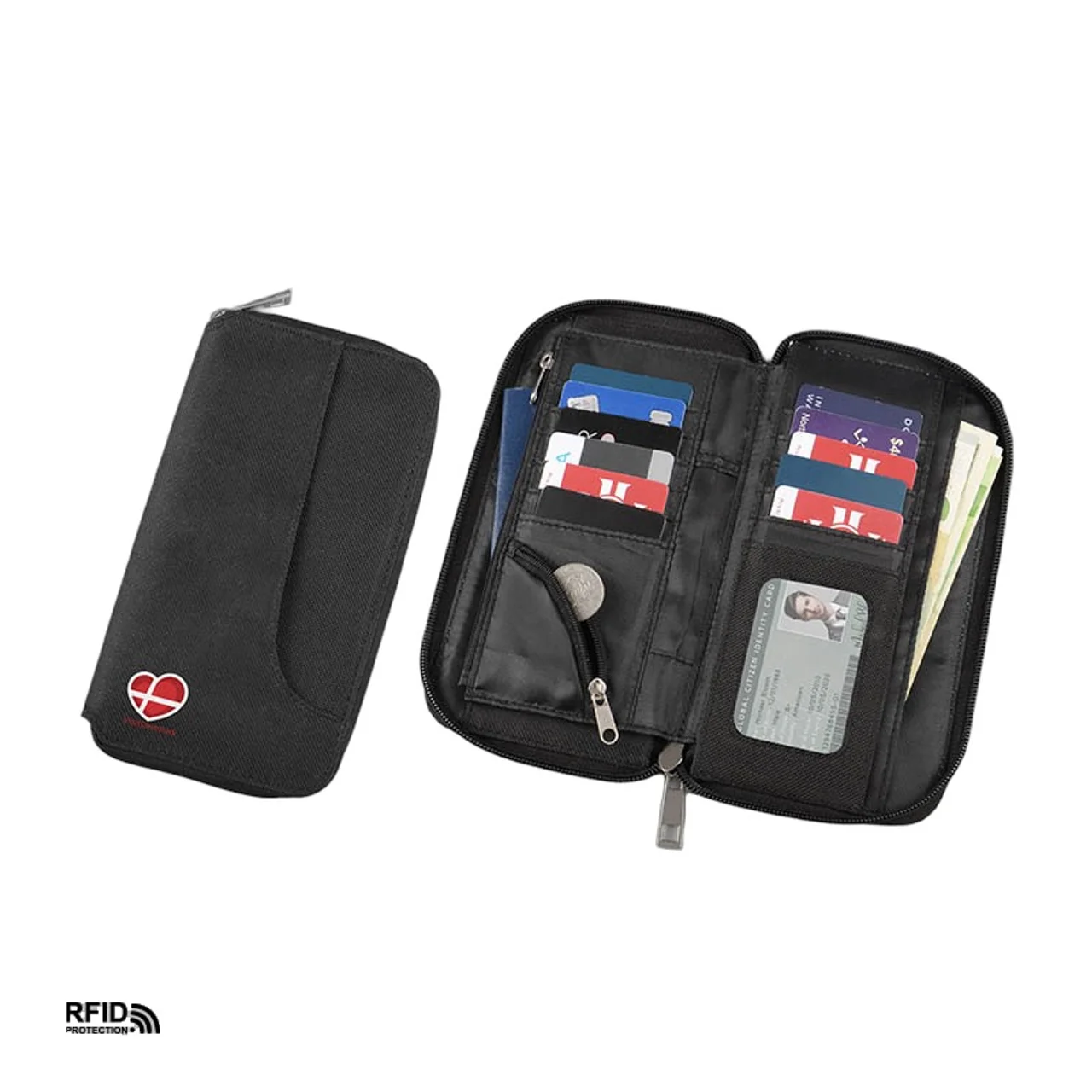 Hovedproduktbilde for 25-47-drc-9558 Høvdingli RPET RFID Passholder