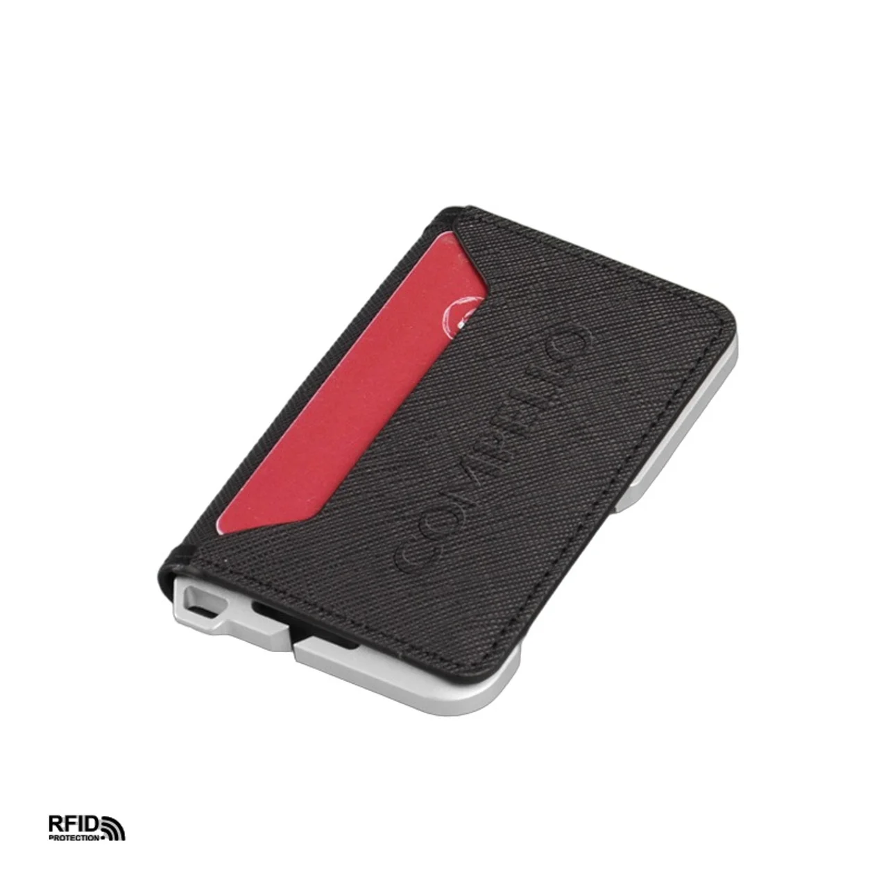 Hovedproduktbilde for 25-47-drc-9730 Veya Aluminium og PU-lær RFID Kortlommebok