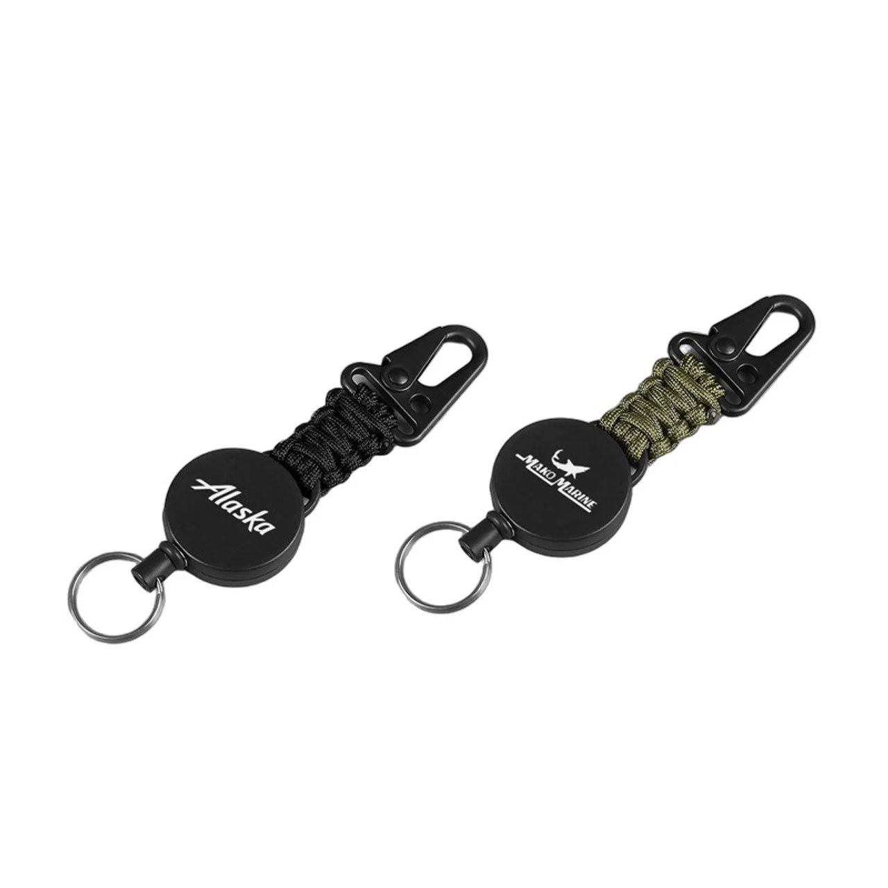 Hovedproduktbilde for 25-47-drc-9893 Cabana Paracord Uttrekkbar Nøkkelring med Krok