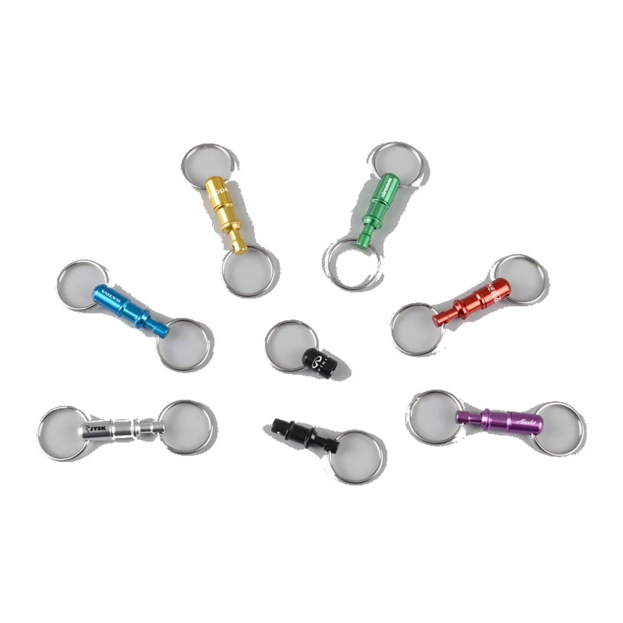 Hovedproduktbilde for 25-47-drc-9959 Wand Aluminium Nøkkelring med Trykknapp