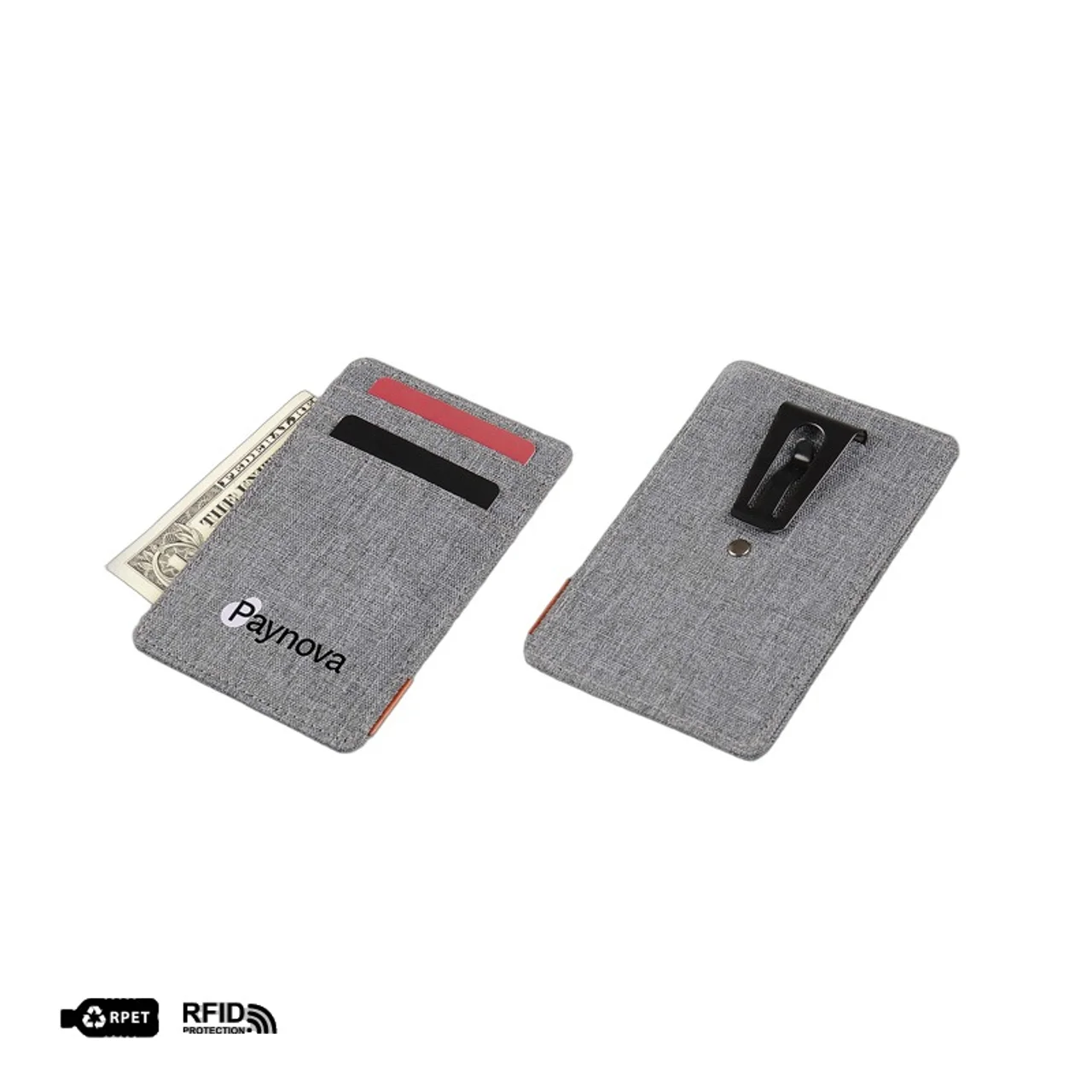 Hovedproduktbilde for 25-47-drd-5023 Rheine RPET RFID Kortholder med Klips