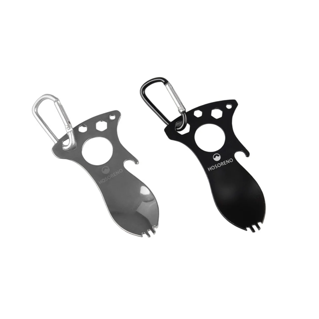 Hovedproduktbilde for 25-47-drd-5417 Arlon Rustfritt Stål 5-i-1 Spork med Karabinkrok