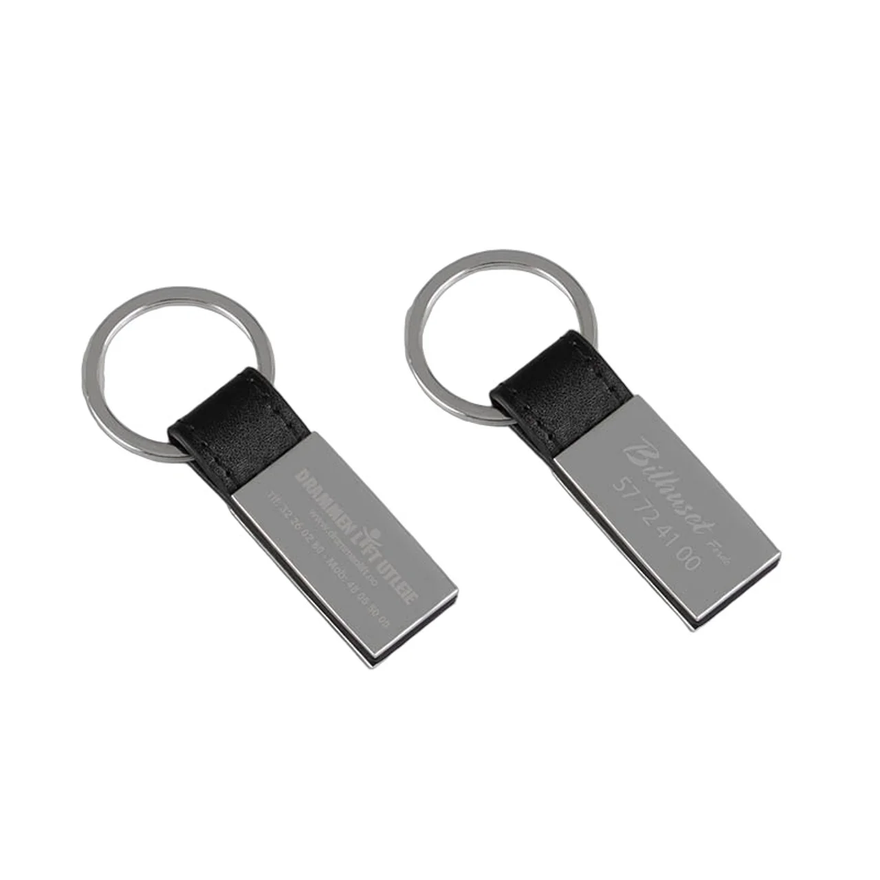 Hovedproduktbilde for 25-47-drd-5636 Rosendal Lær og Metall  Nøkkelring