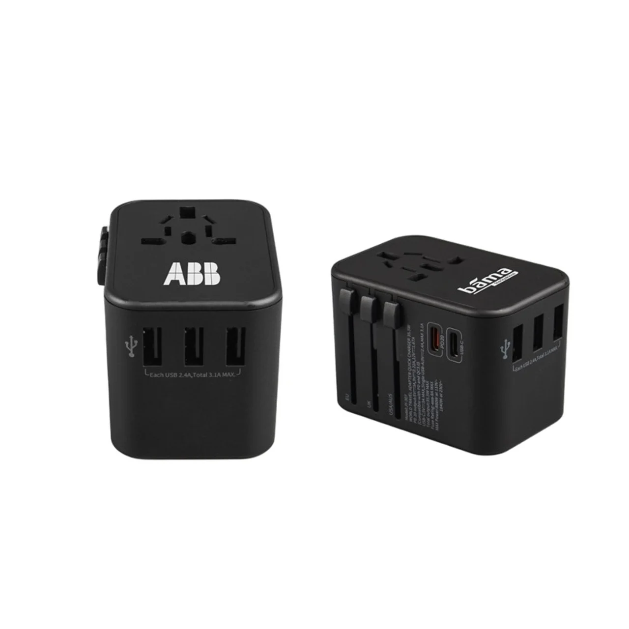 Hovedproduktbilde for 25-47-drd-5786 Laro Reiseadapter med USB-A og USB-C