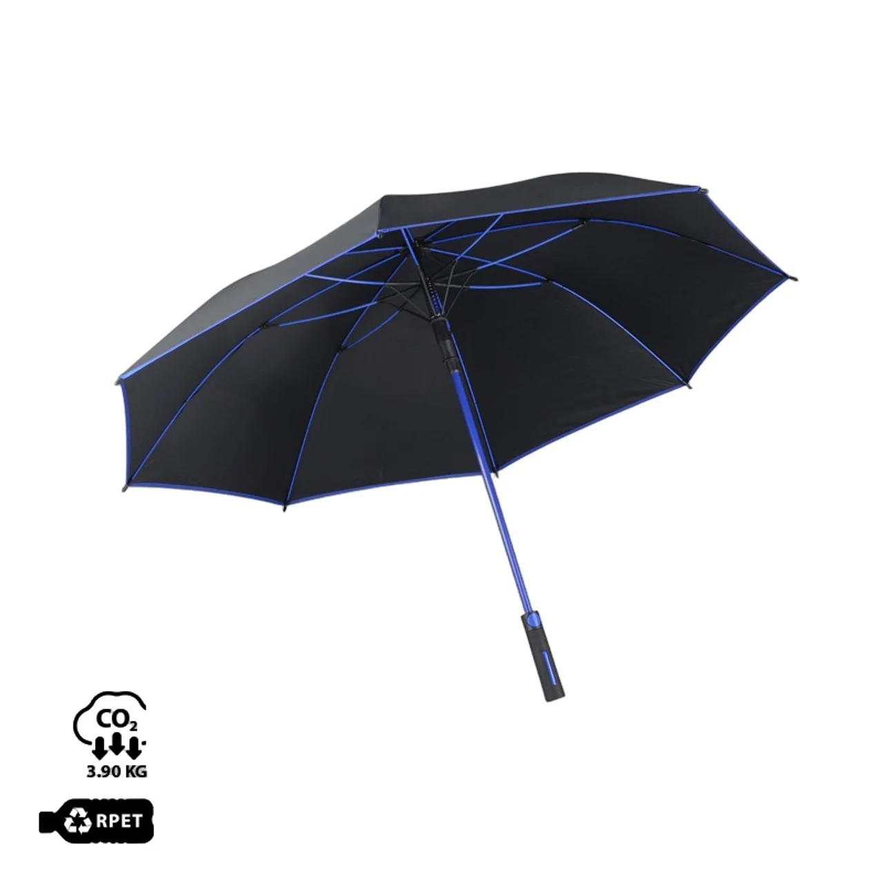 Hovedproduktbilde for 25-47-drd-5838 Caloro RPET 27” Stormsikker Paraply med Farget Ramme