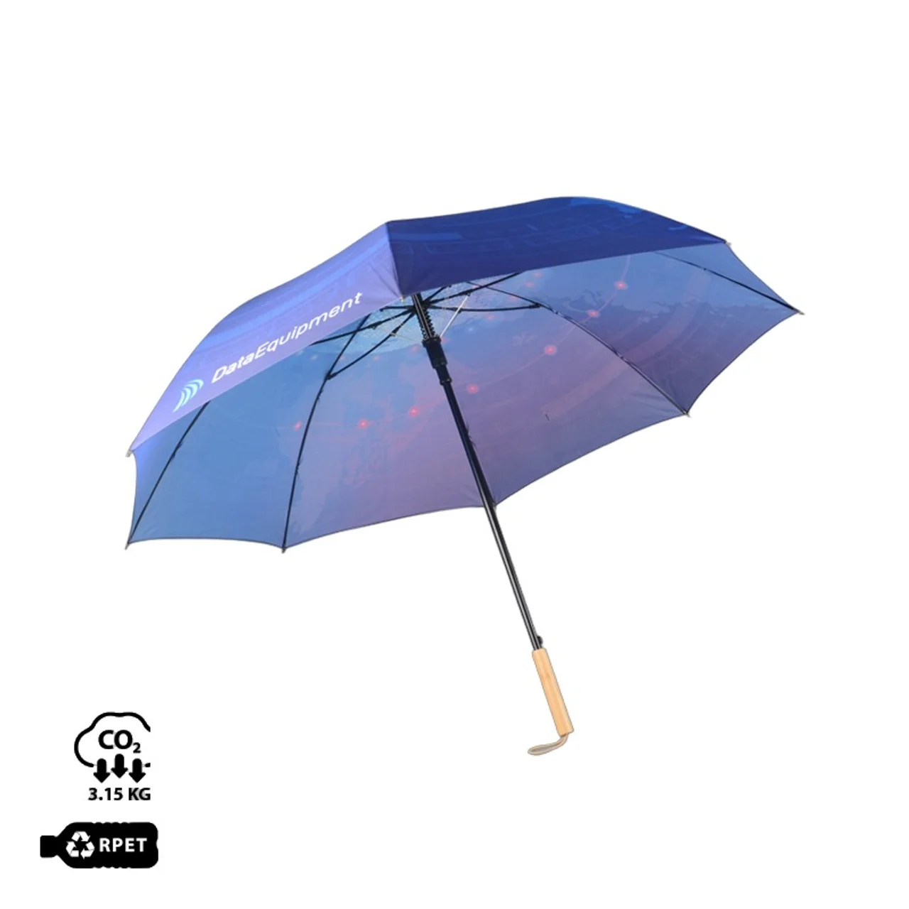 Hovedproduktbilde for 25-47-drd-5841 Orvia RPET 27” Paraply med Bambushåndtak