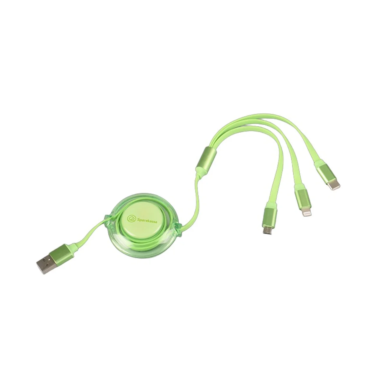 Hovedproduktbilde for 25-47-drd-5962 Milan 3-i-1 Uttrekkbar Ladekabel