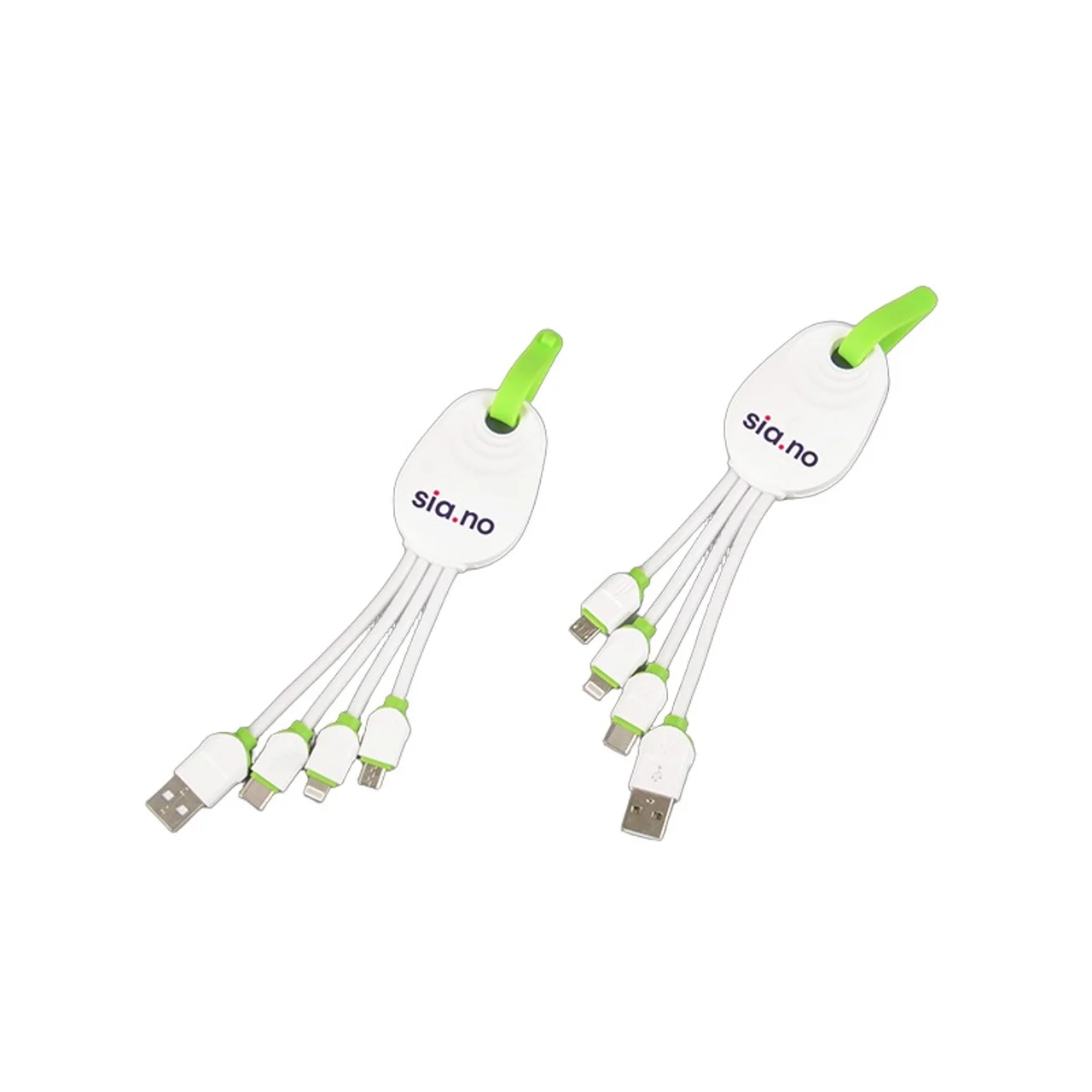 Hovedproduktbilde for 25-47-drd-5963 Lisbon Plast 3-i-1 Ladekabel til Nøkkelring