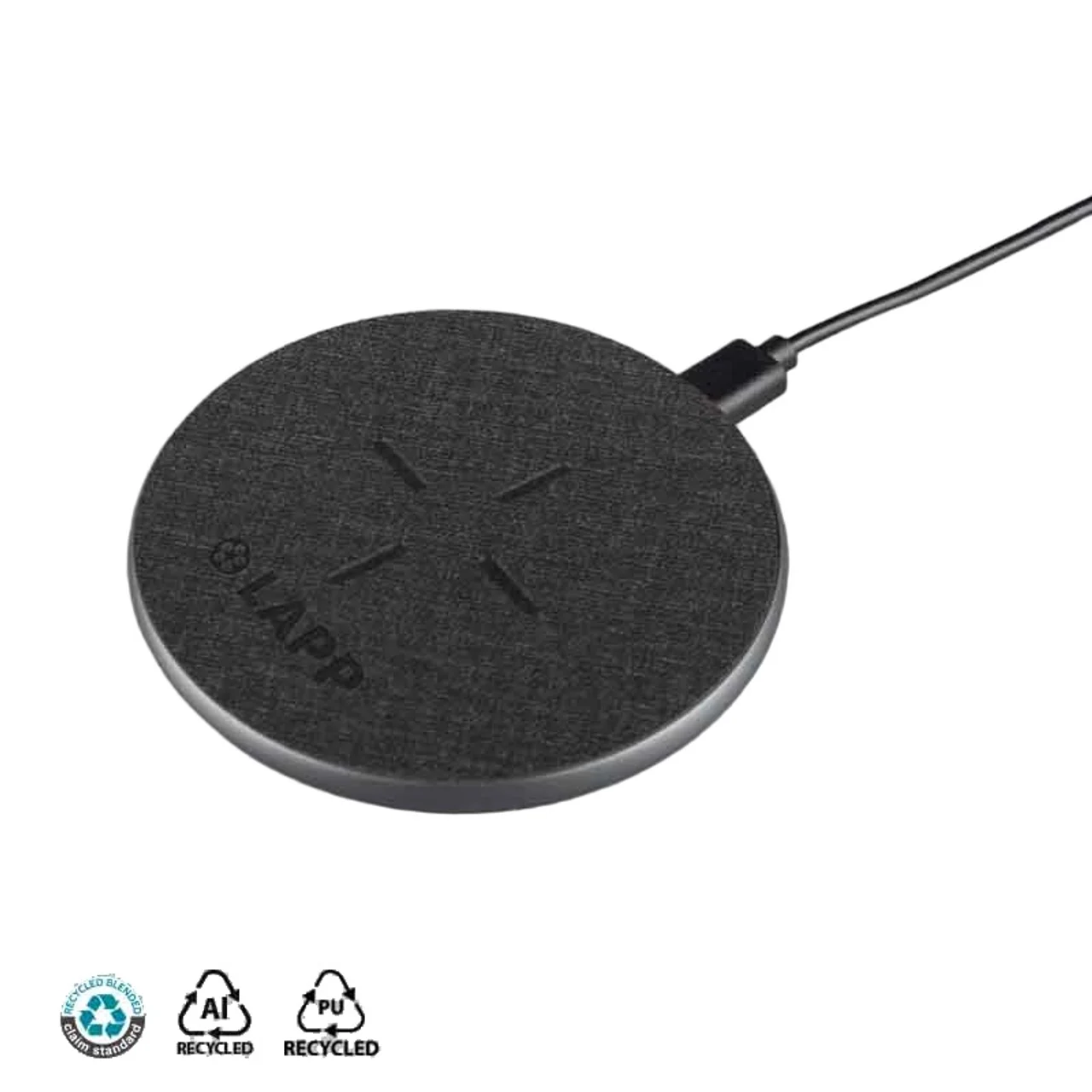Hovedproduktbilde for 25-47-drd-5985 Journey Resirkulert PU og Aluminium 15W Trådløs  Billader