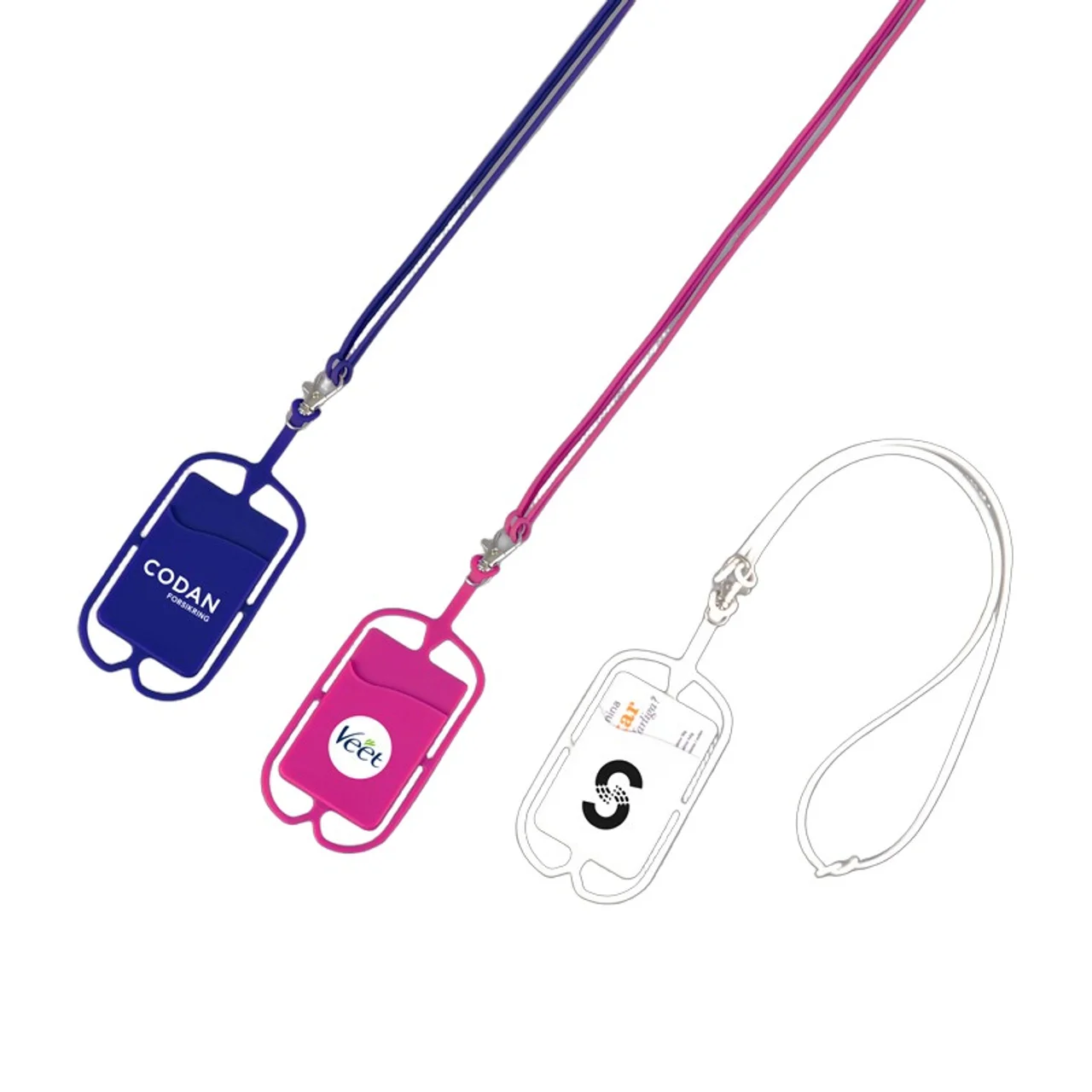 Hovedproduktbilde for 25-47-drd-6000 Tangier Silikon Telefonholder med Kortlomme