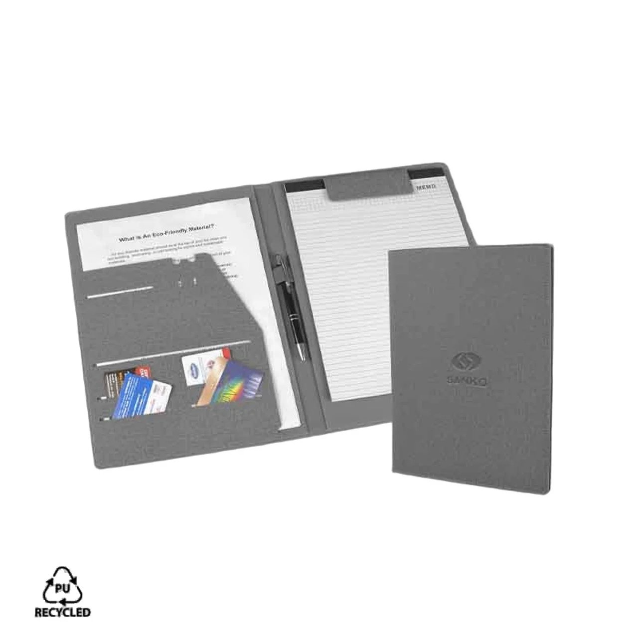 Hovedproduktbilde for 25-47-drd-6135 Buesund A4 Resirkulert PU Konferansemappe med Magnetklips