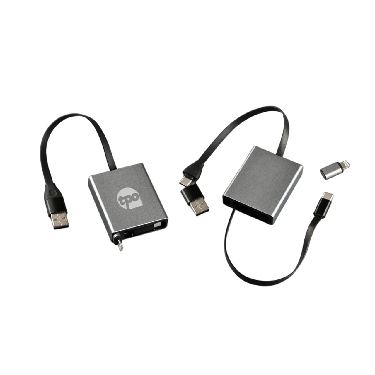 Hovedproduktbilde for 25-47-drd-6196 Sørnes 4-i-1 Uttrekkbar Ladekabel i Aluminium