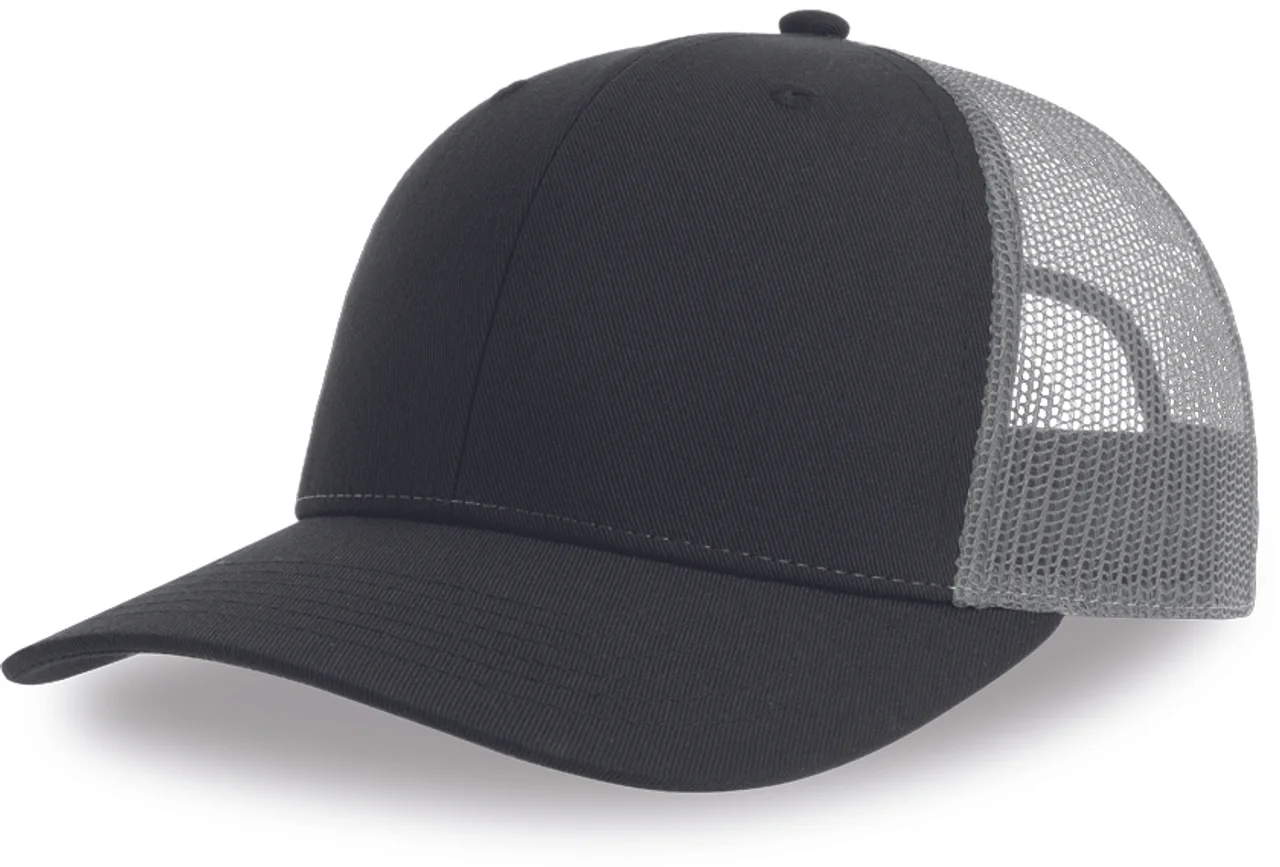 Hovedproduktbilde for Black-Dark Grey Atlantis Bryce Resirkulert Polyester Caps