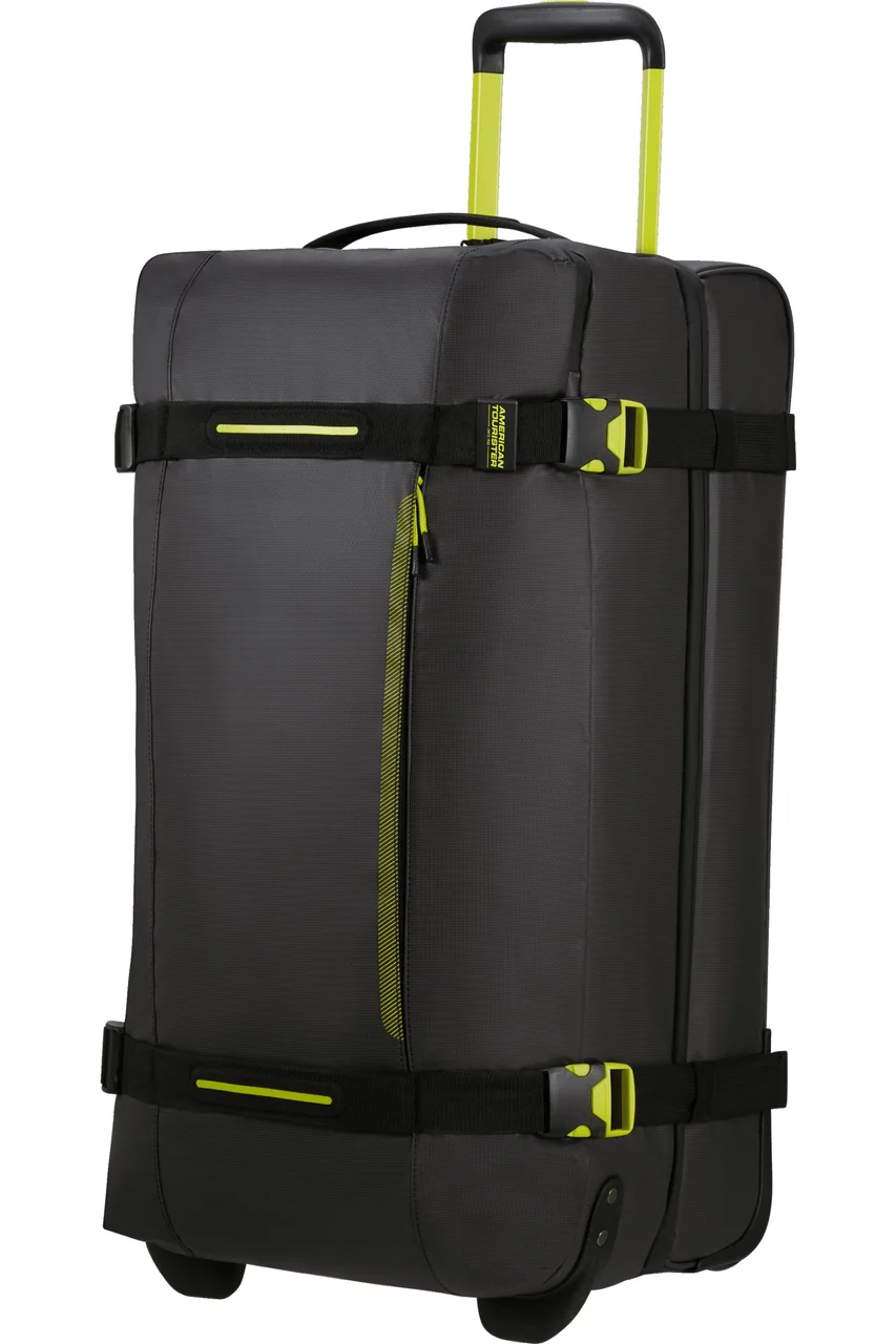 Hovedproduktbilde for Coated Black/Lime American Tourister Urban Track RPET 84 L Duffelbag med Hjul